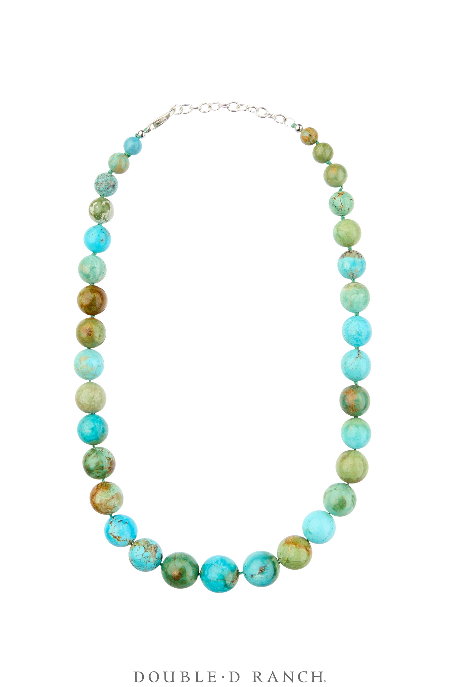 Necklace, Natural Stone, Beads, Turquoise, Graduated, Contemporary, 3877C