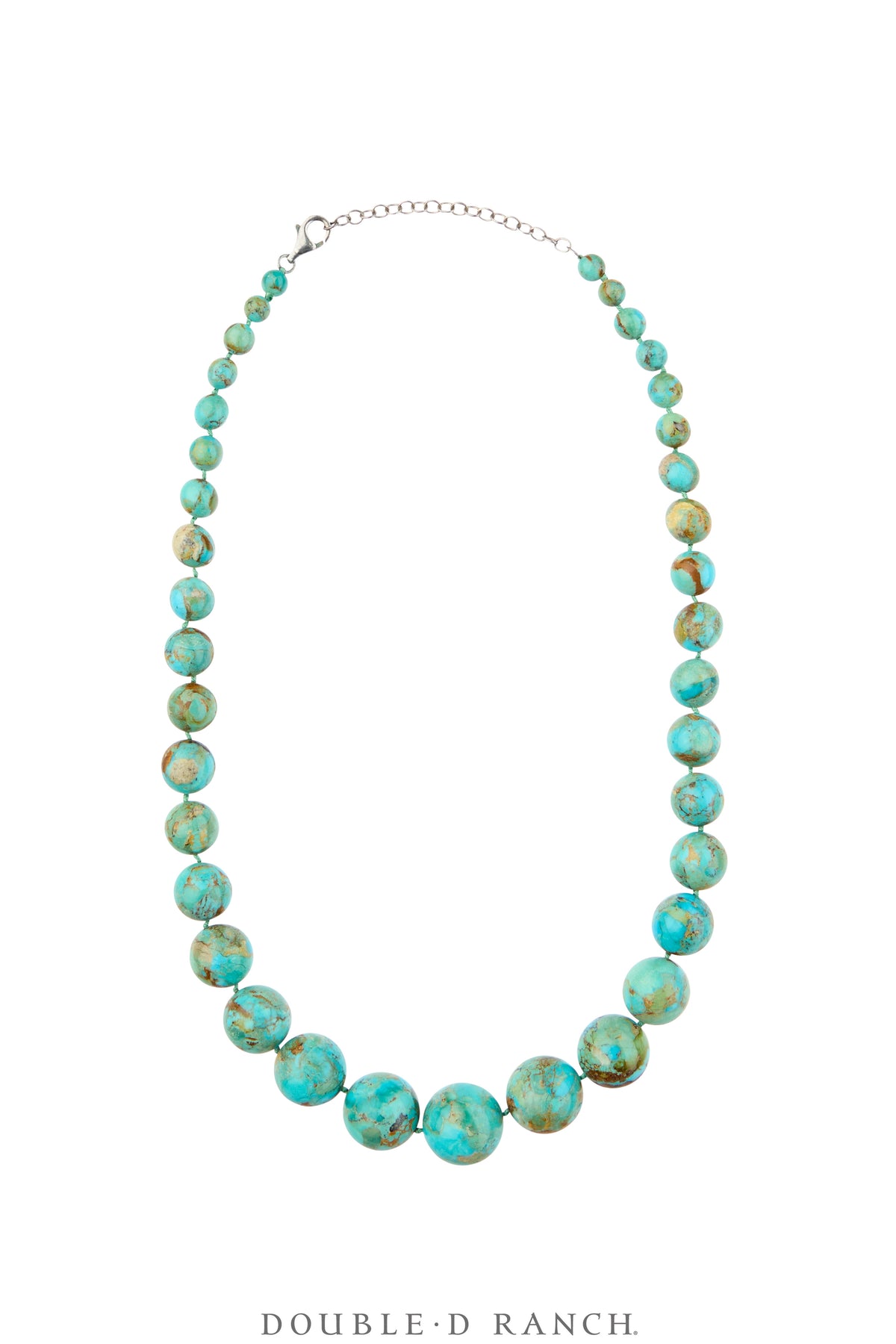 Necklace, Natural Stone, Beads, Turquoise, Graduated, Contemporary, 3877D