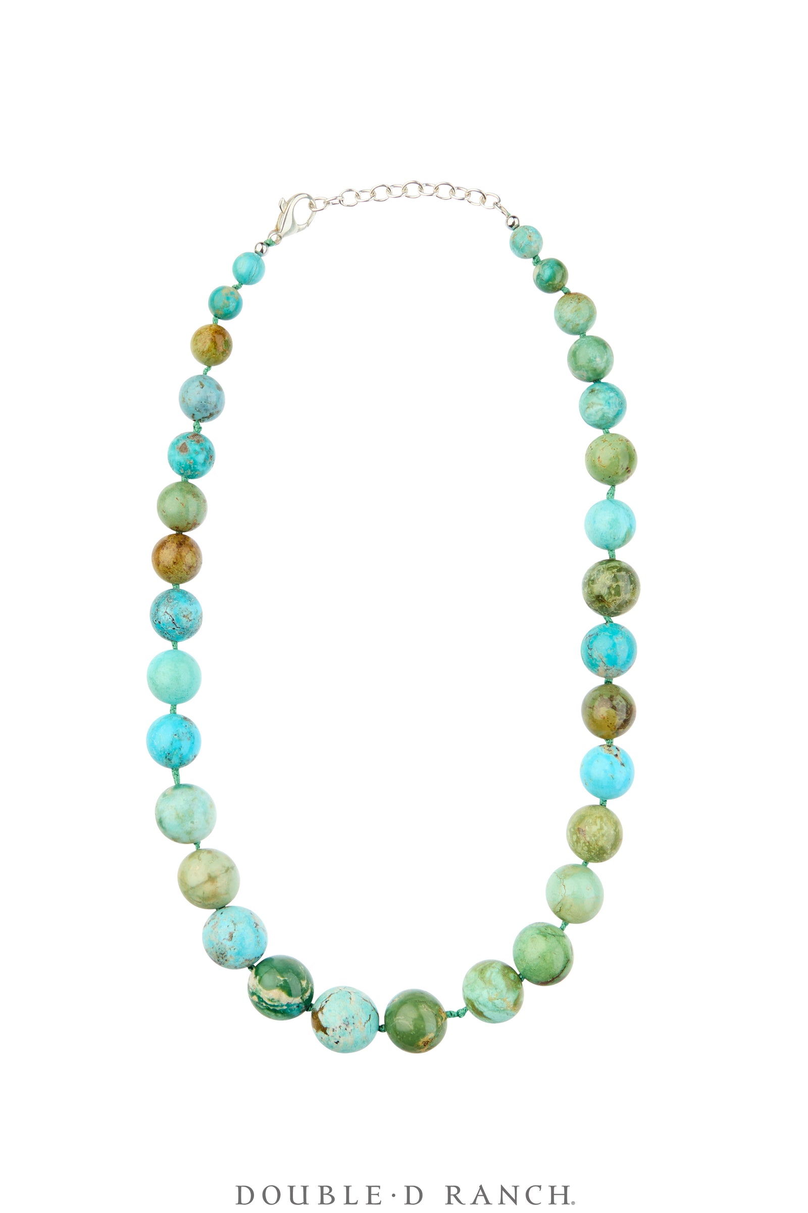 Necklace, Natural Stone, Beads, Turquoise, Graduated, Contemporary, 3877E