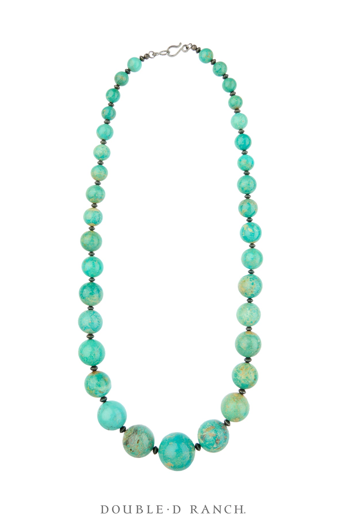 Necklace, Natural Stone, Beads, Turquoise, Graduated, Contemporary, 3879B
