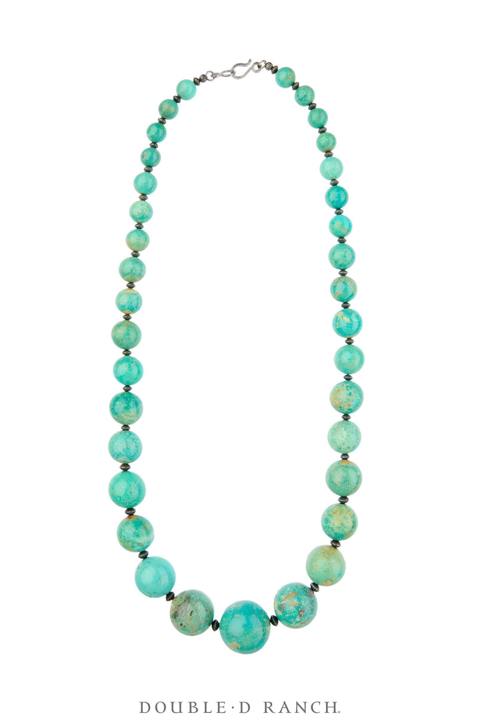 Necklace, Natural Stone, Beads, Turquoise, Graduated, Contemporary, 3879B