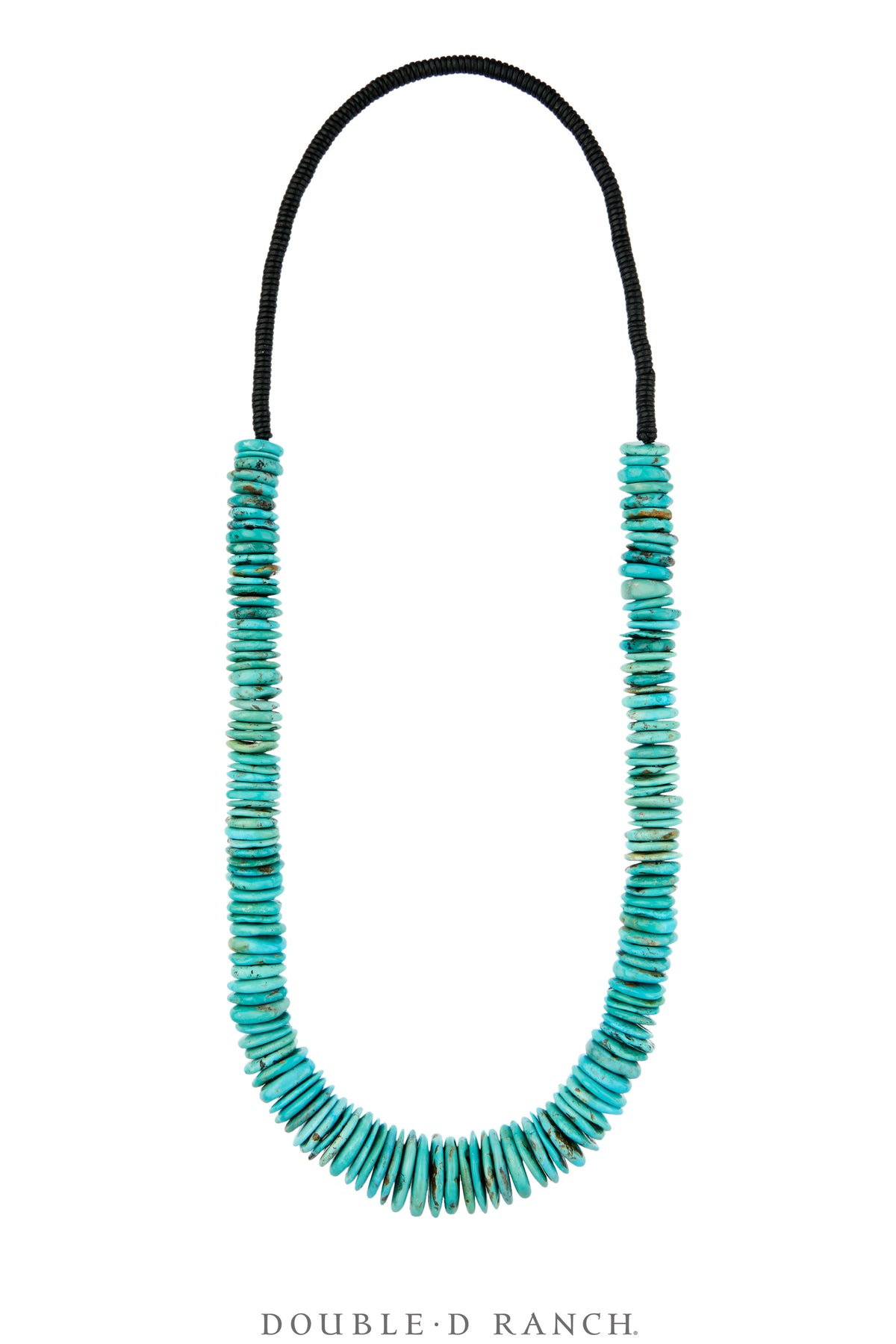 Necklace, Natural Stone, Disc, Turquoise, Graduated, Contemporary, 3882