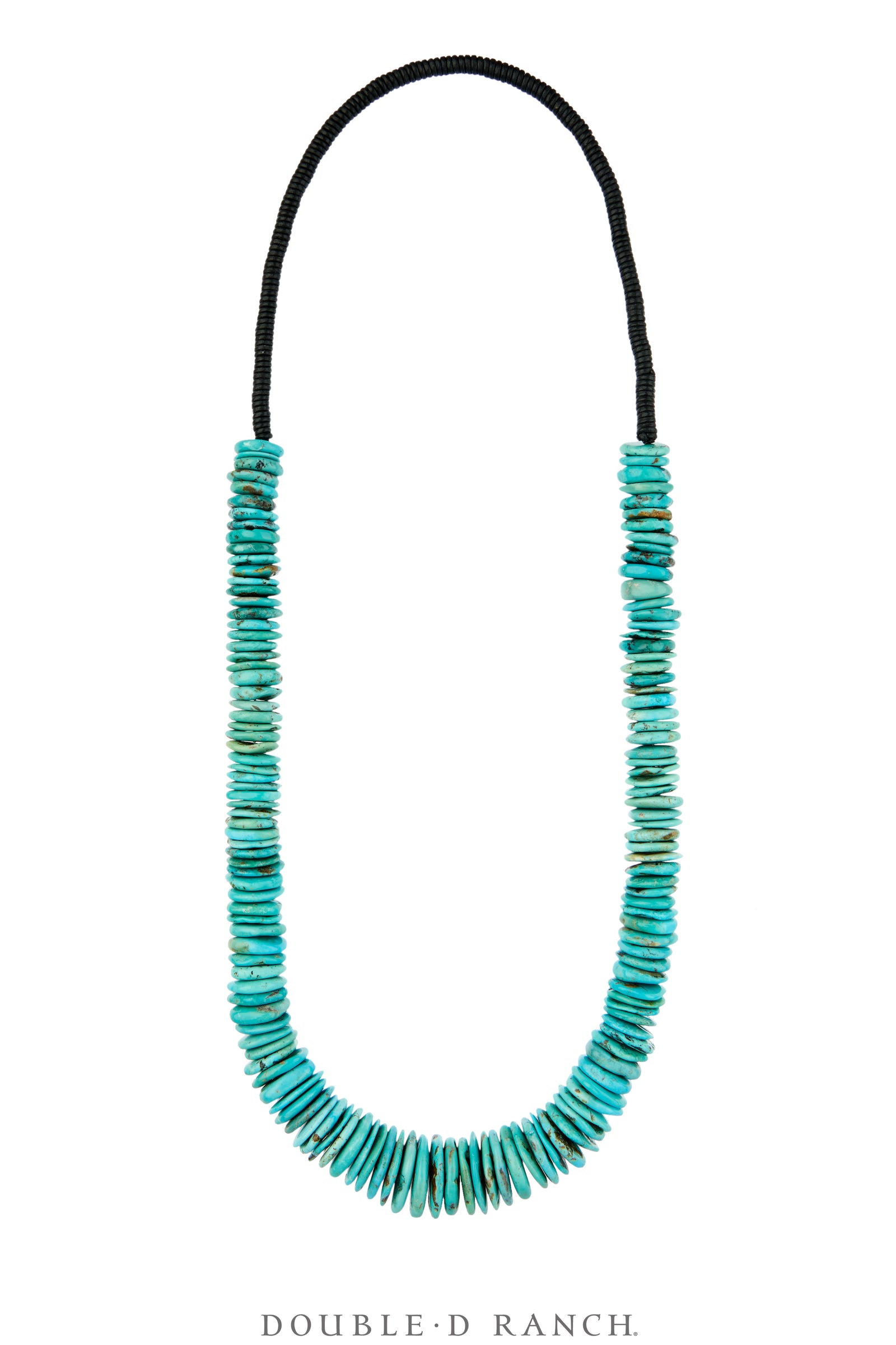 Necklace, Natural Stone, Disc, Turquoise, Graduated, Contemporary, 3882