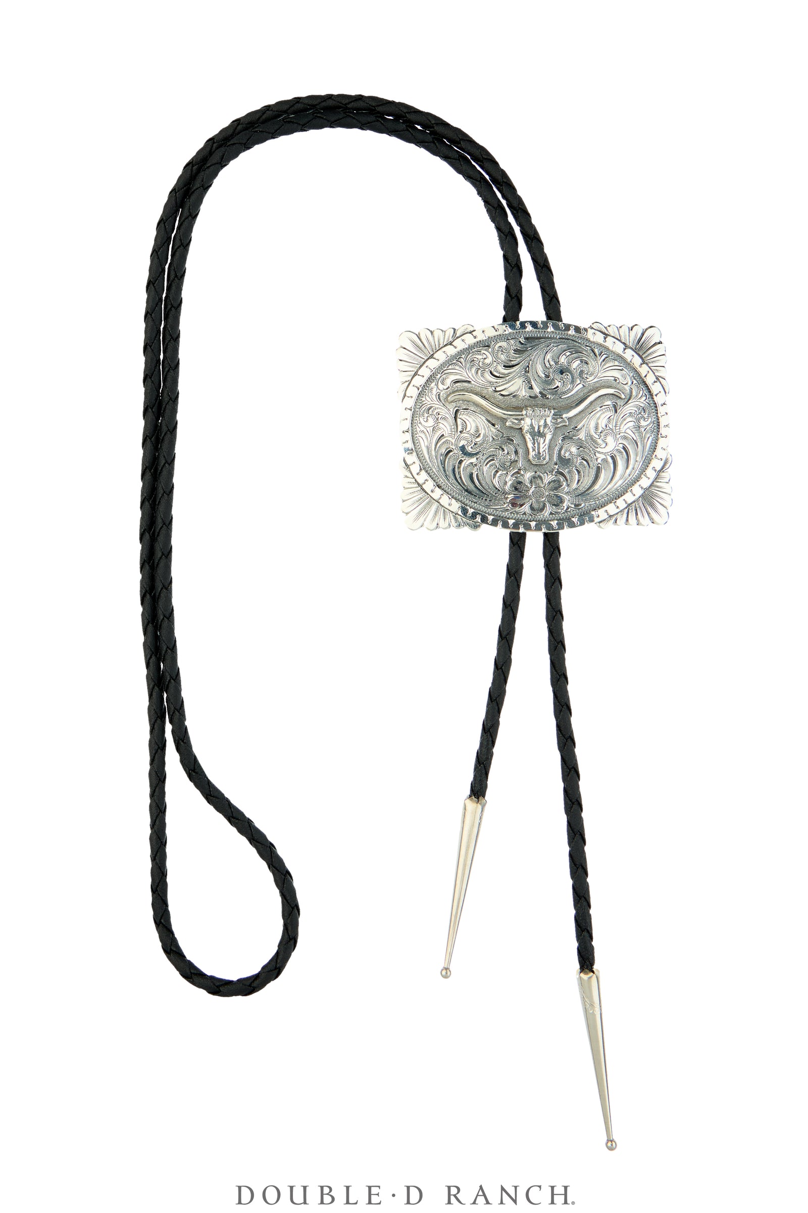 Bolo, Engraved, Longhorn, Shawna Erickson, Contemporary, 3883