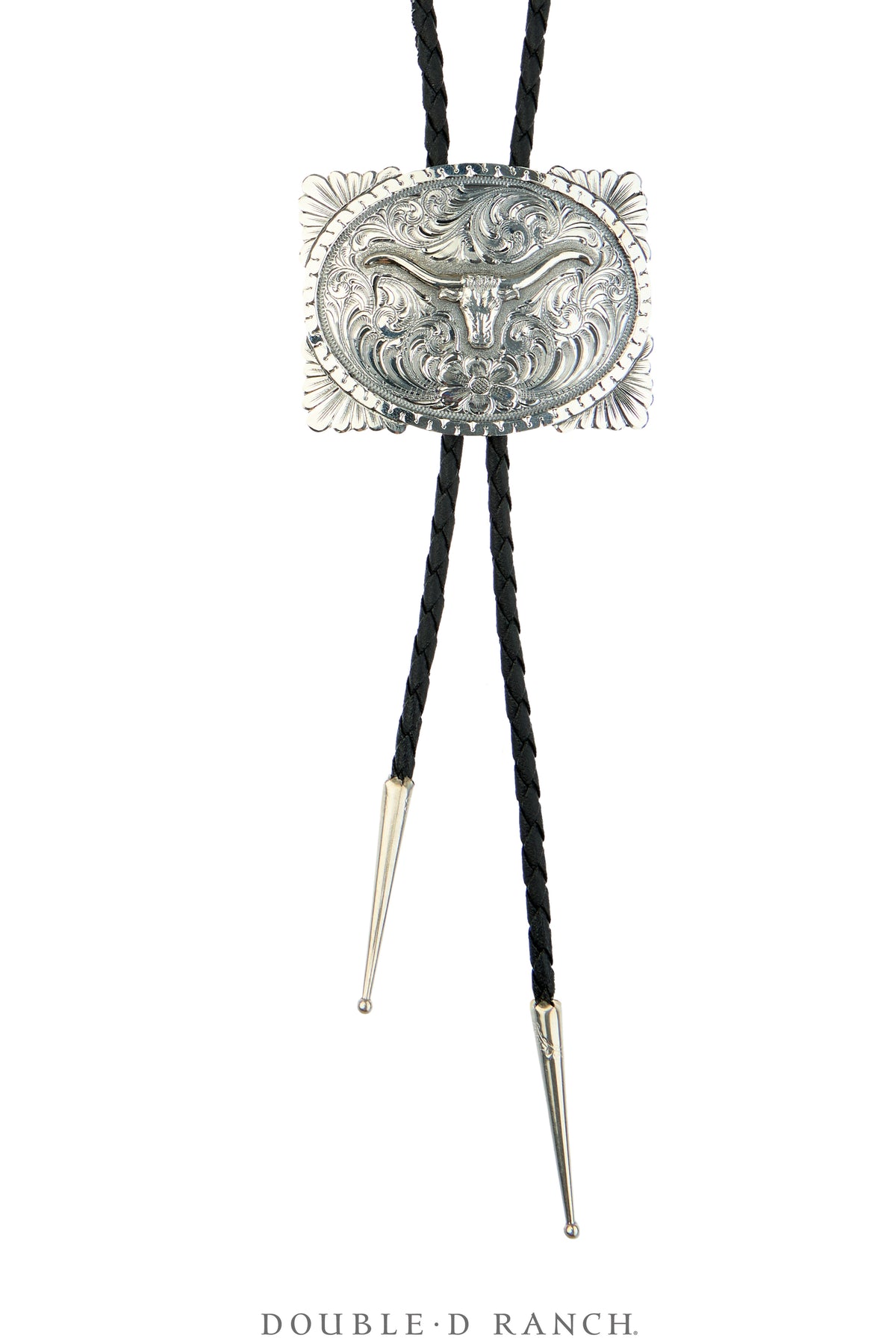 Bolo, Engraved, Longhorn, Shawna Erickson, Contemporary, 3883