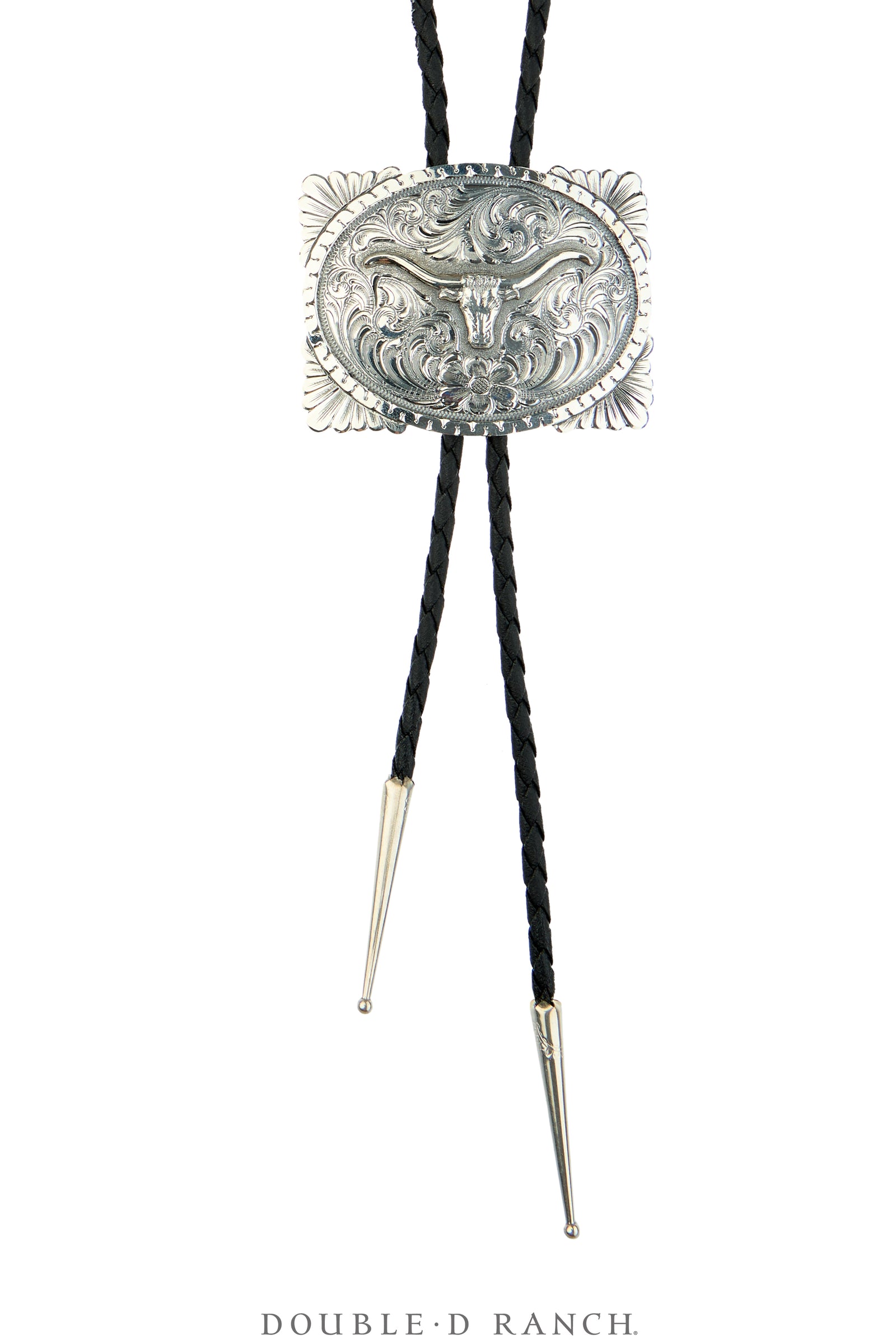 Bolo, Engraved, Longhorn, Shawna Erickson, Contemporary, 3883