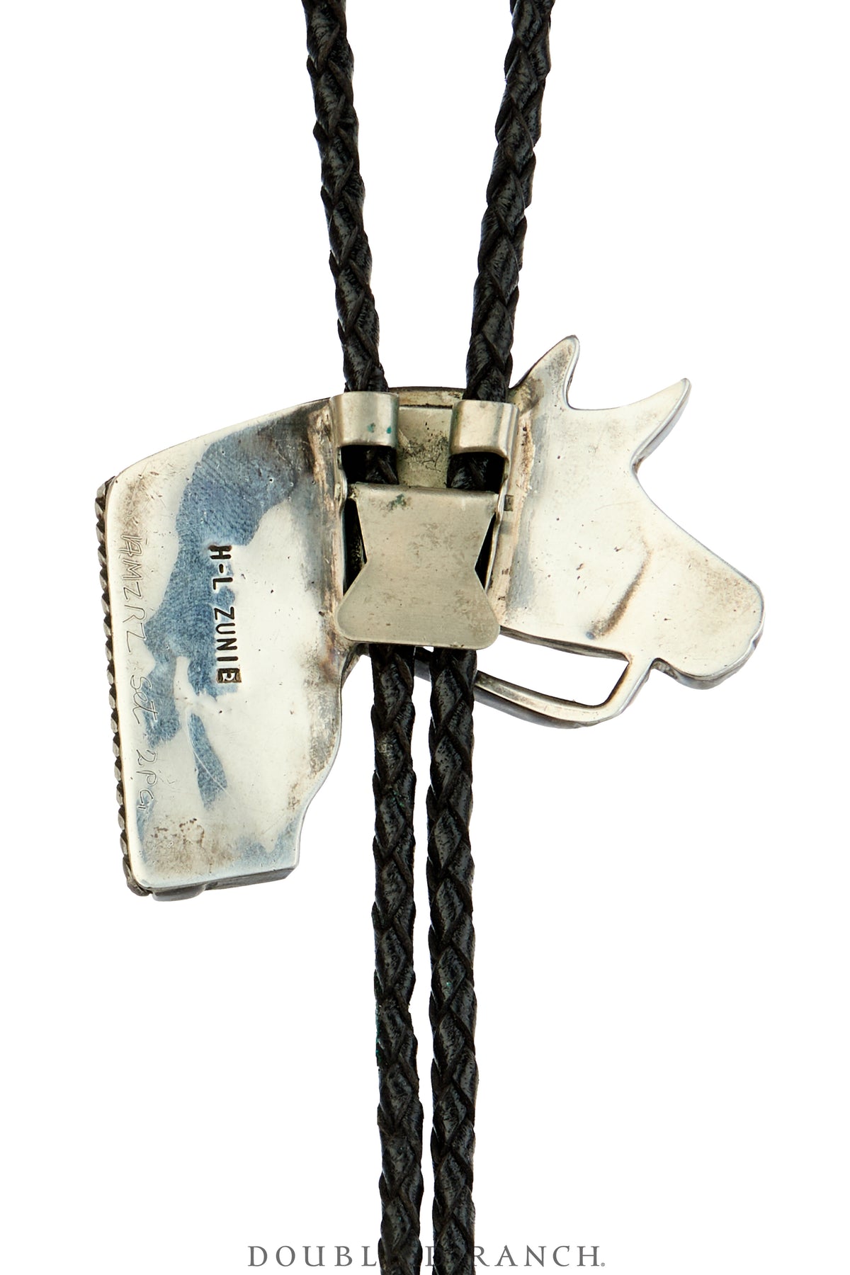 Bolo, Inlay, Horse Profile, Appaloosa,  Zuni, Vintage, 3884