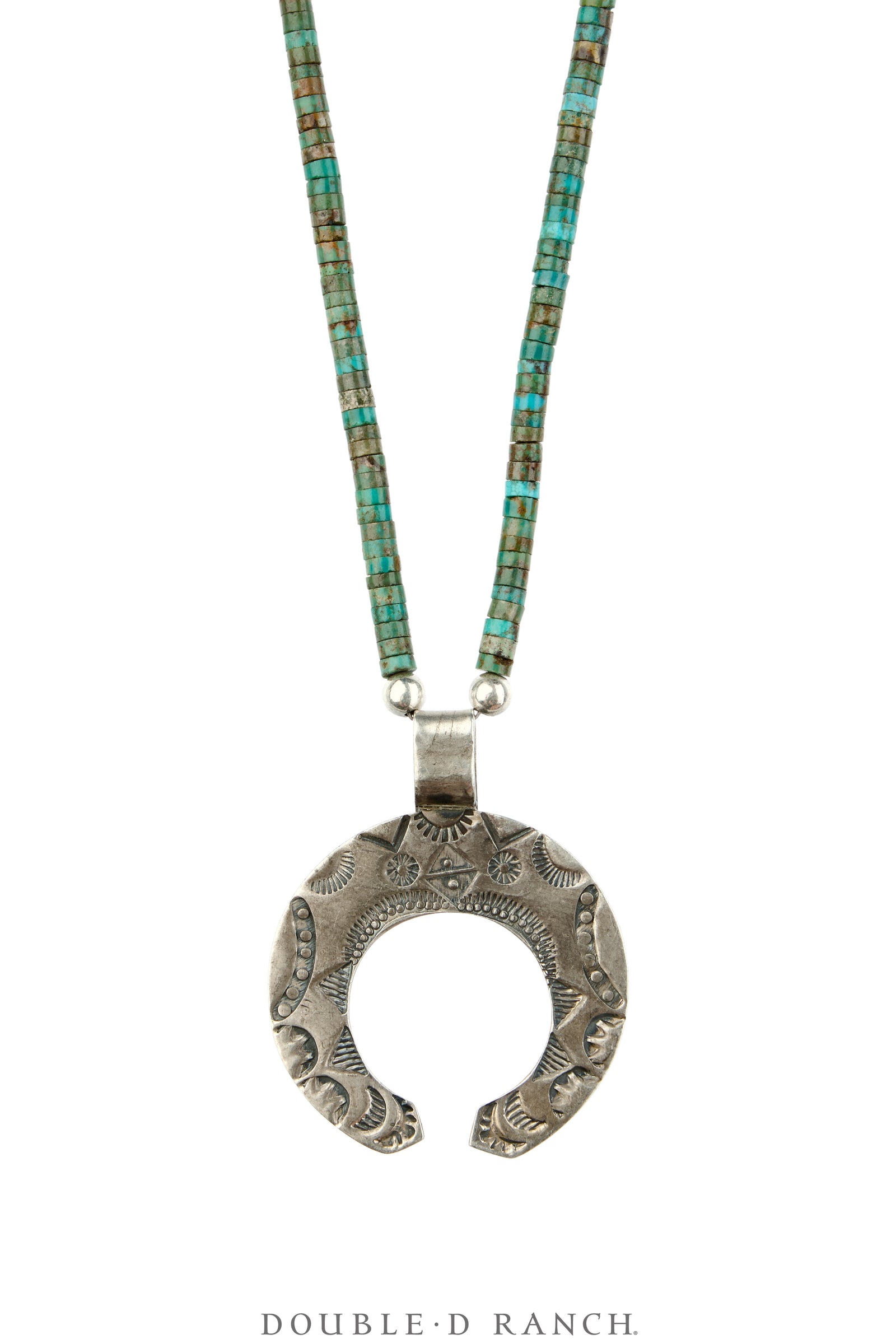 Necklace, Federico, Natural Stone, Turquoise, Silver, Hallmark, Contemporary, 3888