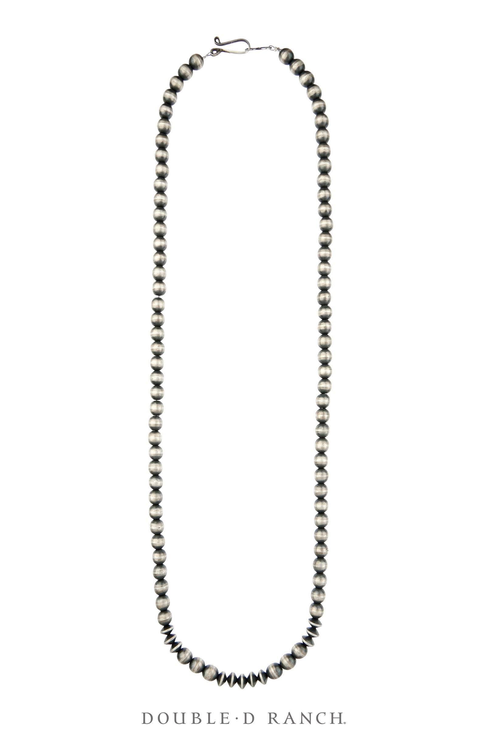 Necklace, Desert Pearls, Sterling Silver, 36" Artisan, Contemporary, 3906