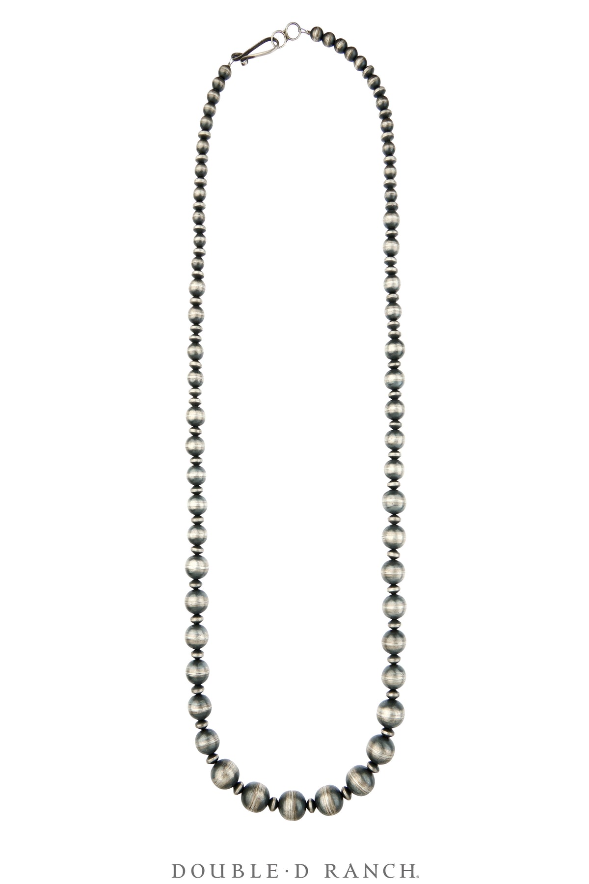 Necklace, Desert Pearls, Sterling Silver, 40" Artisan, Contemporary, 3907