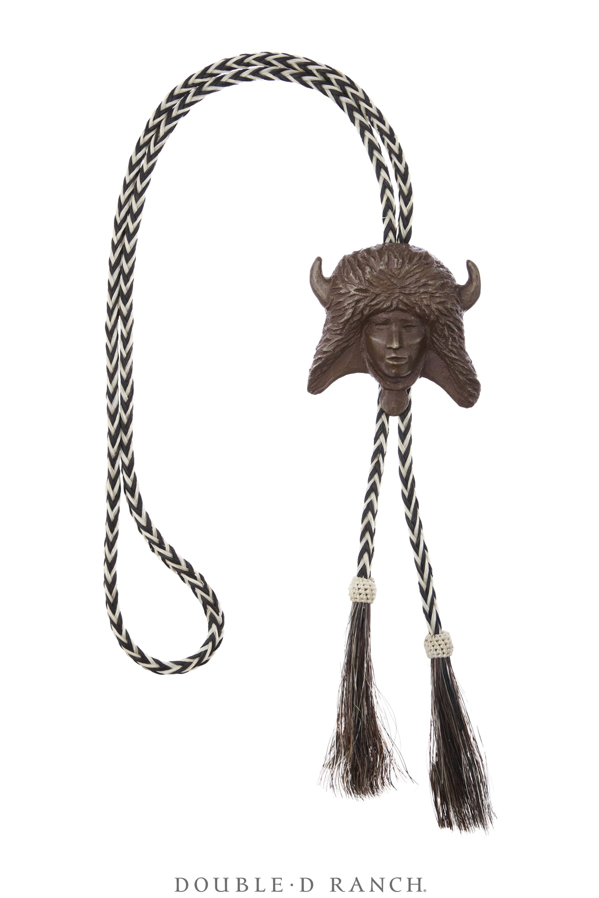 Bolo, Cast, Bronze, Prix de West Commemorative 1994, Buffalo Dancer of the Rio Grande Pueblo, Allan Houser, Vintage, 3914