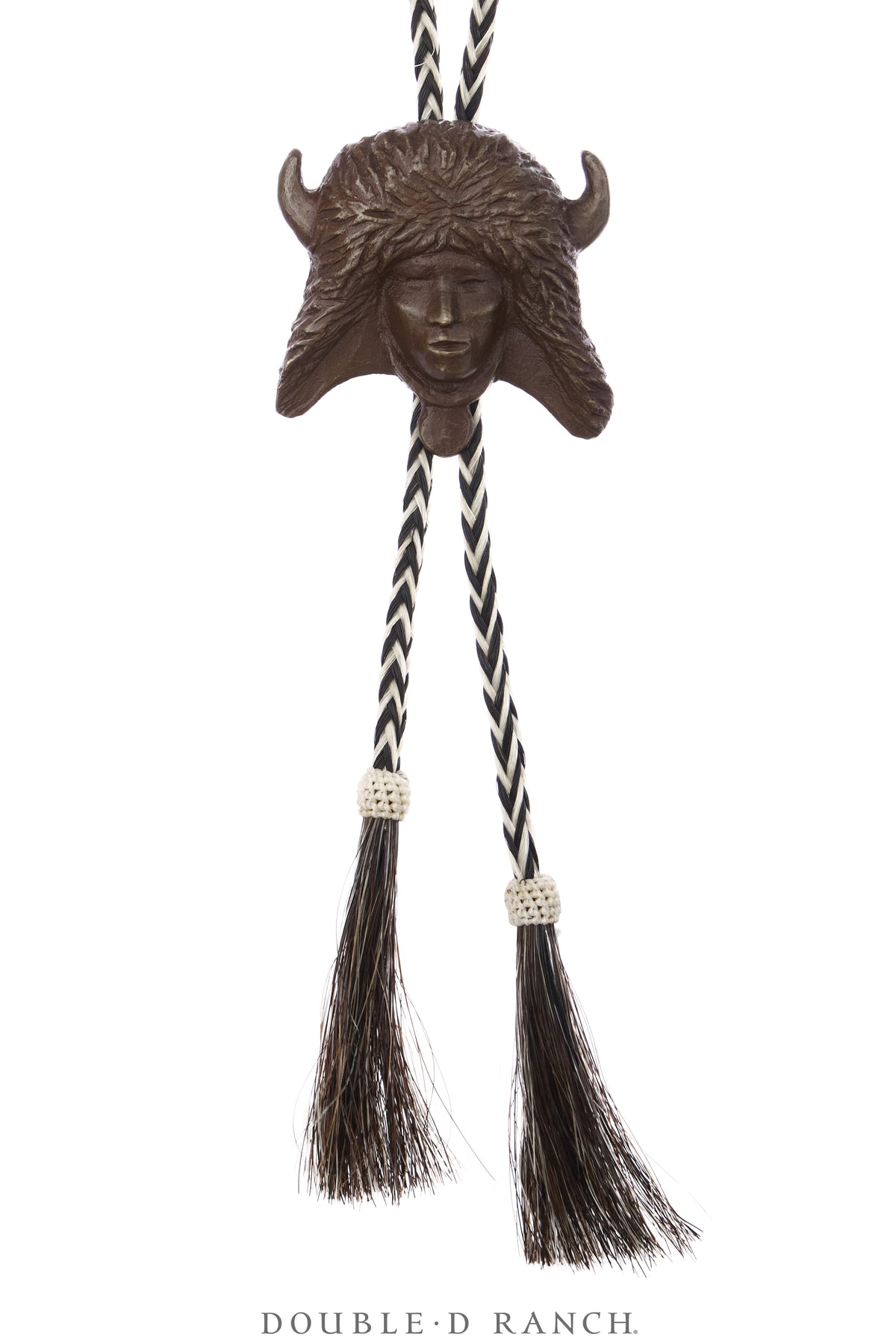 Bolo, Cast, Bronze, Prix de West Commemorative 1994, Buffalo Dancer of the Rio Grande Pueblo, Allan Houser, Vintage, 3914