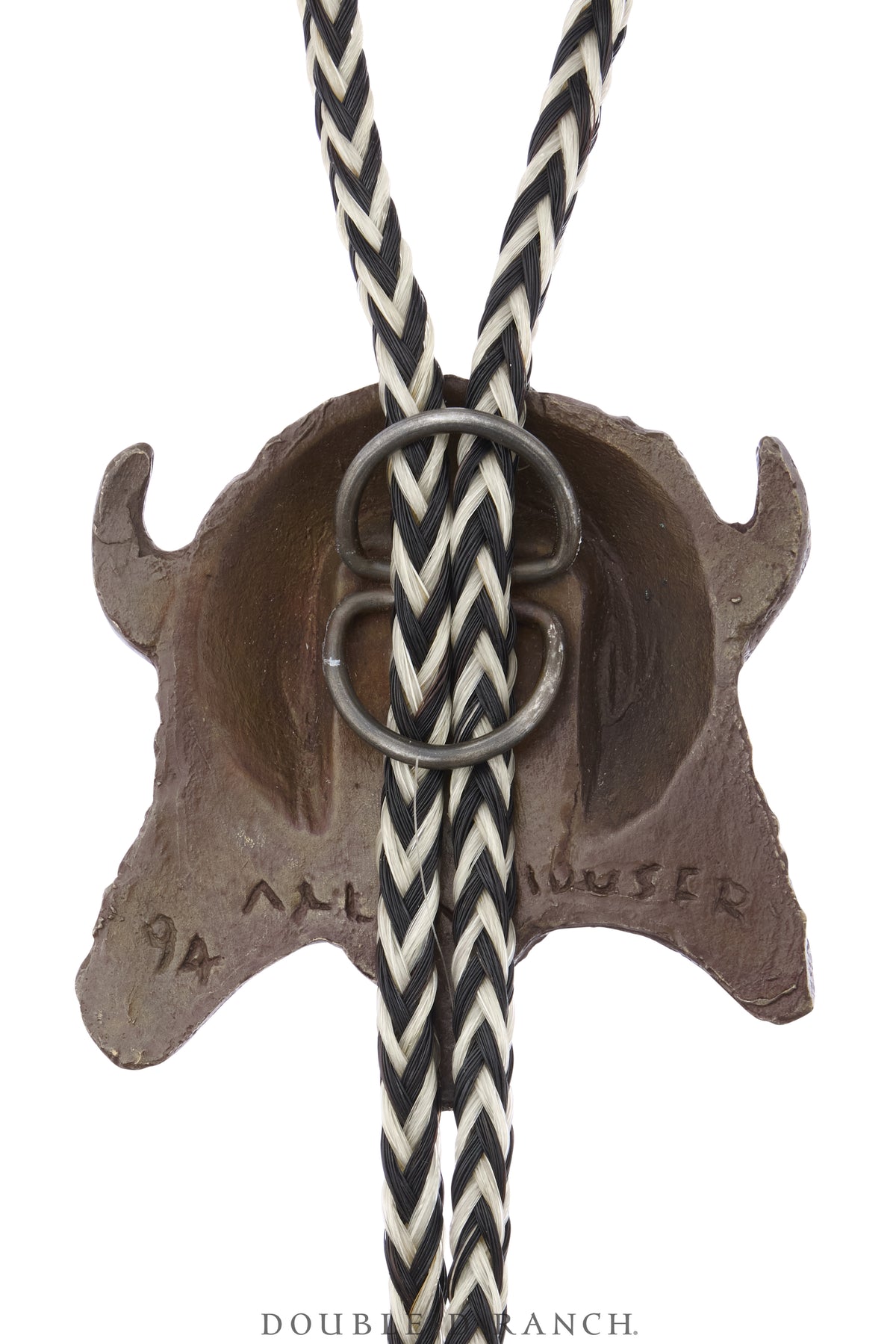 Bolo, Cast, Bronze, Prix de West Commemorative 1994, Buffalo Dancer of the Rio Grande Pueblo, Allan Houser, Vintage, 3914
