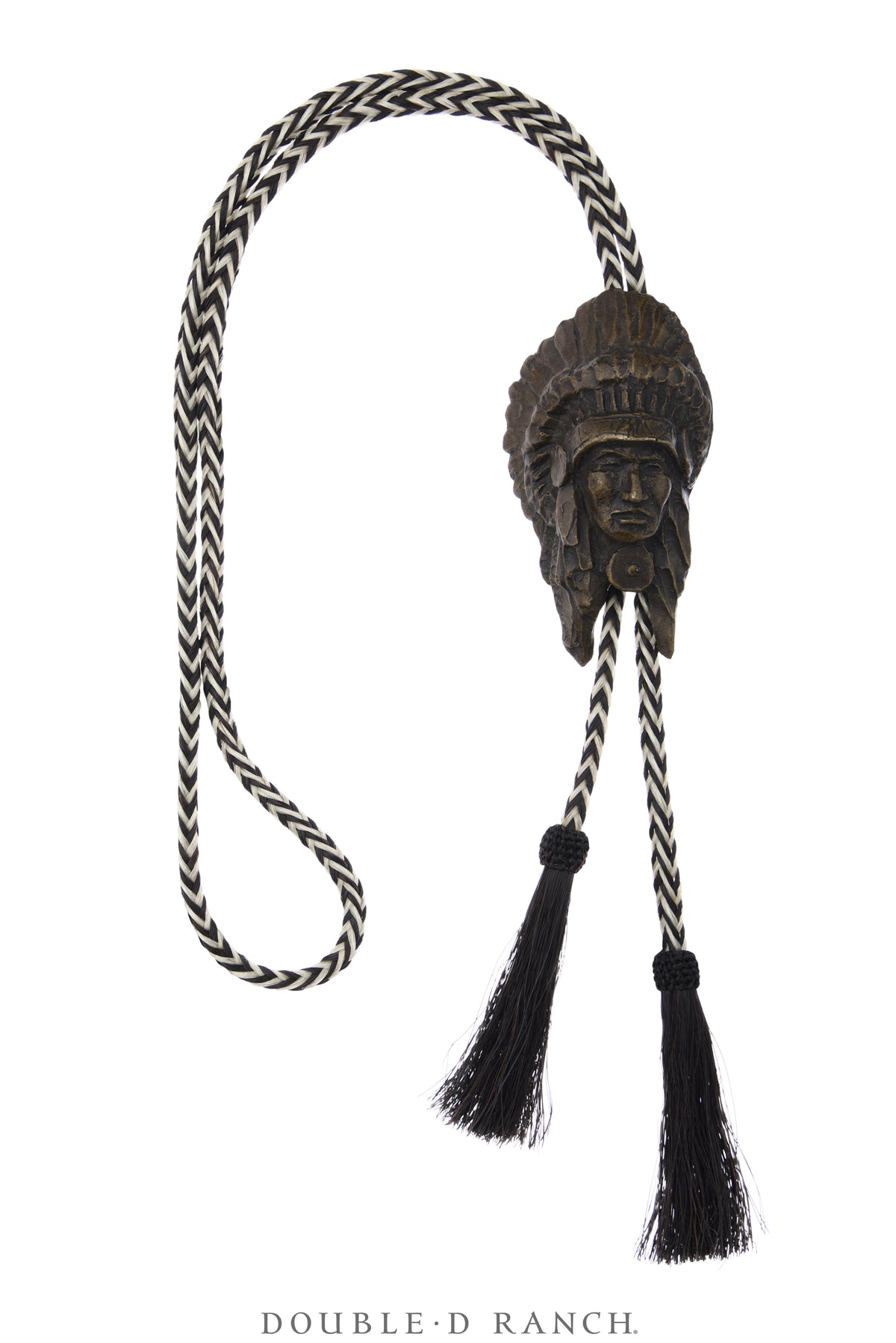 Bolo, Cast, Bronze, Prix de West Commemorative 1998, Tribal Chief, Ry Greeves, Vintage, 3915
