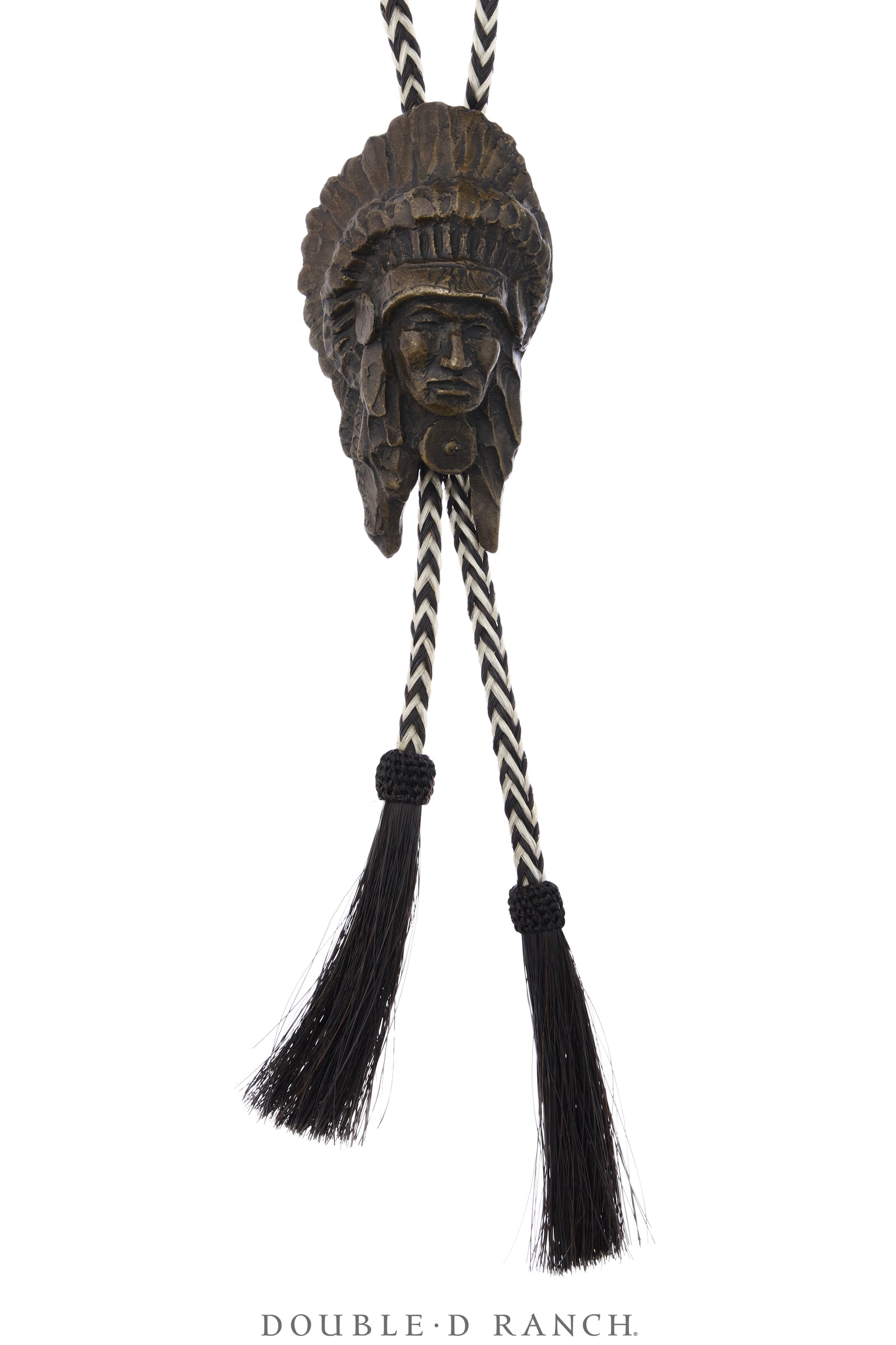 Bolo, Cast, Bronze, Prix de West Commemorative 1998, Tribal Chief, Ry Greeves, Vintage, 3915