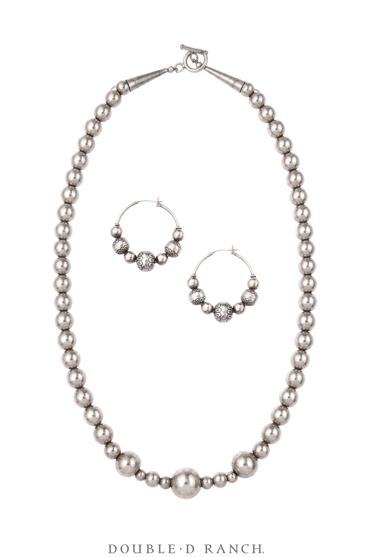 Necklace & Earrings, Desert Pearl, Sterling Silver, 3939