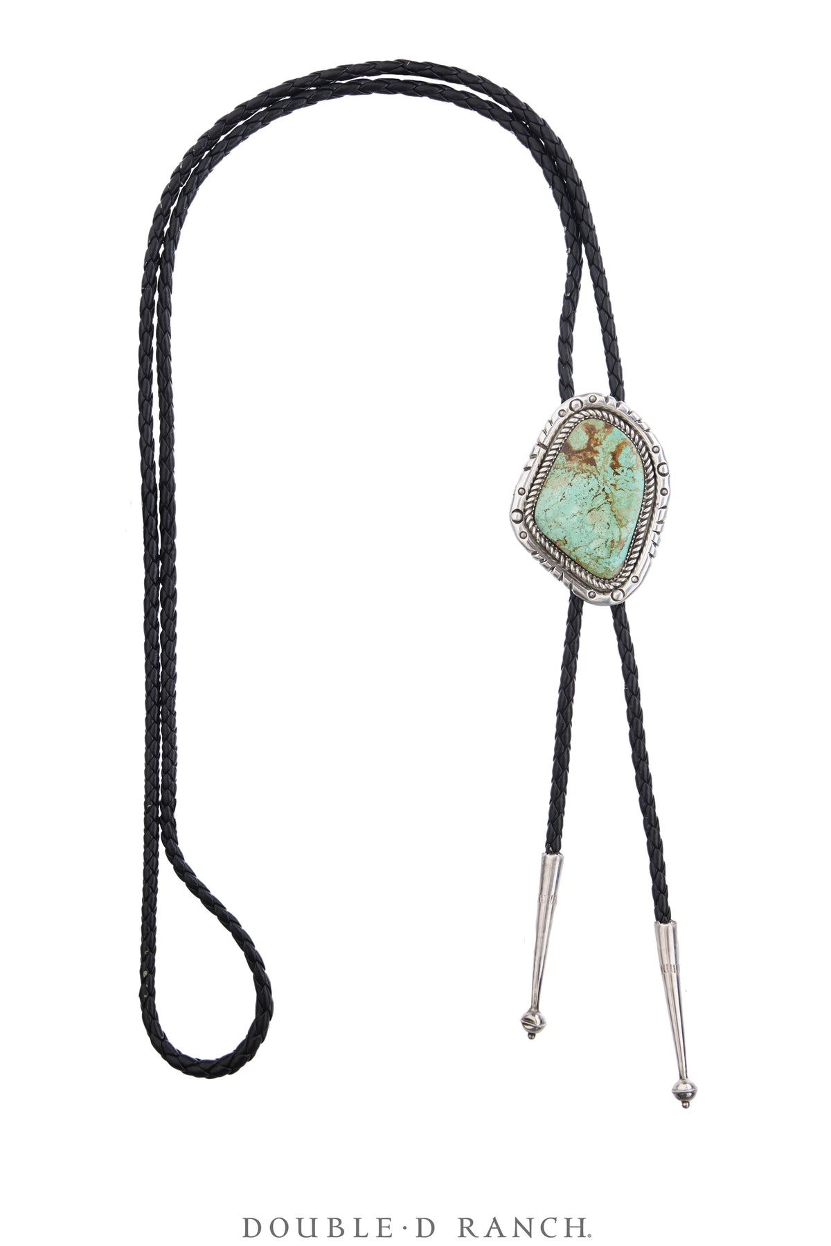 Bolo, Natural Stone, Turquoise, Hallmark, Vintage, 3942