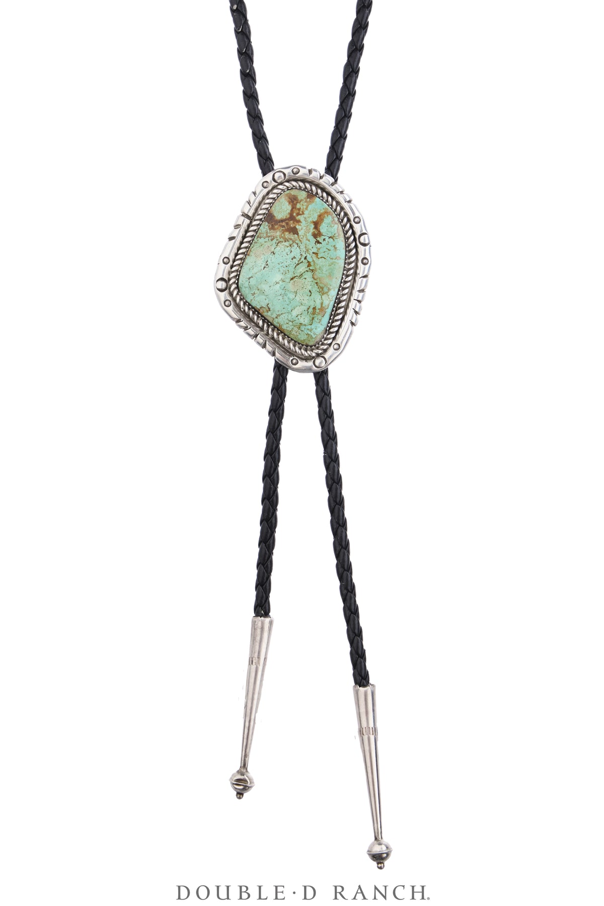 Bolo, Natural Stone, Turquoise, Hallmark, Vintage, 3942