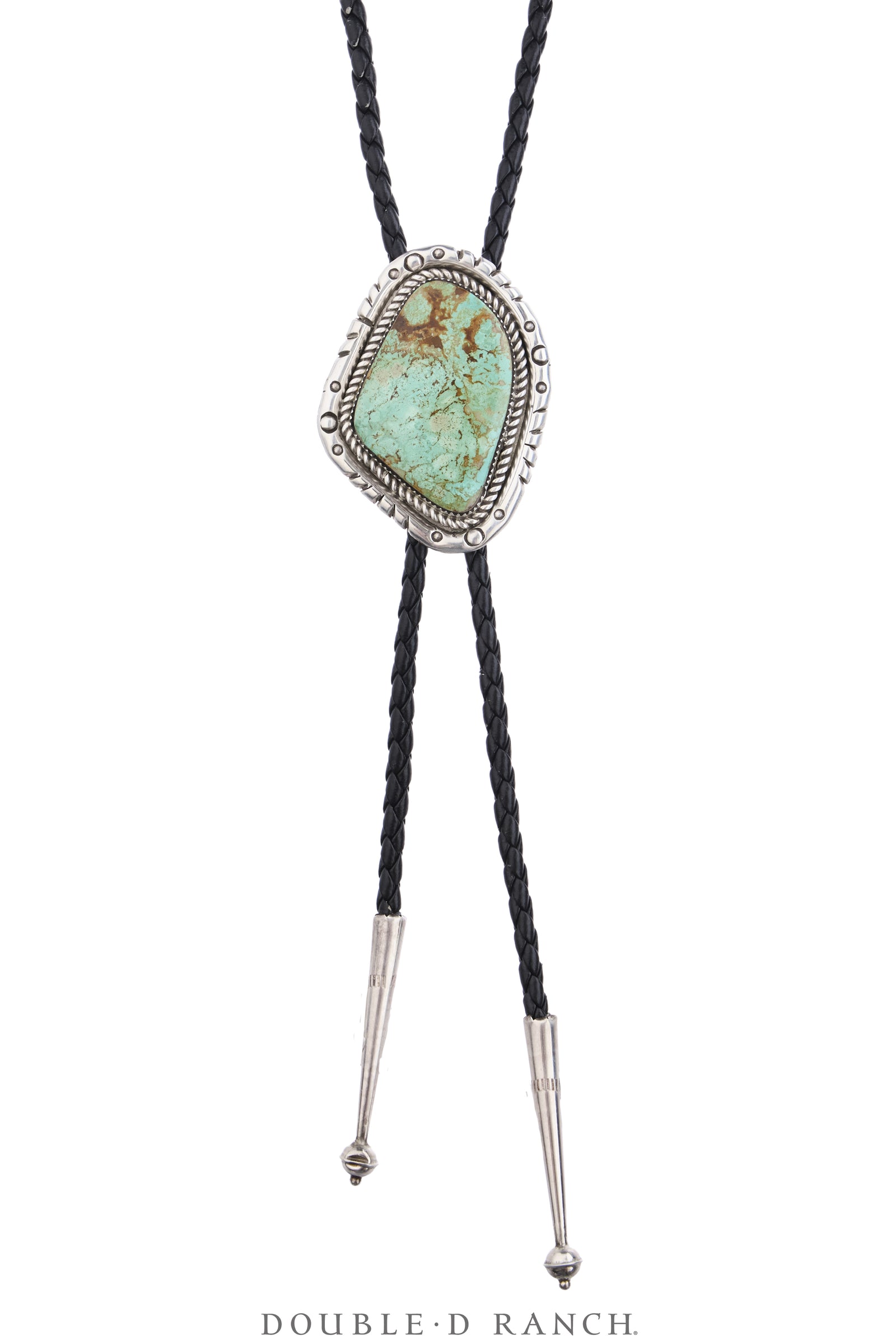 Bolo, Natural Stone, Turquoise, Hallmark, Vintage, 3942