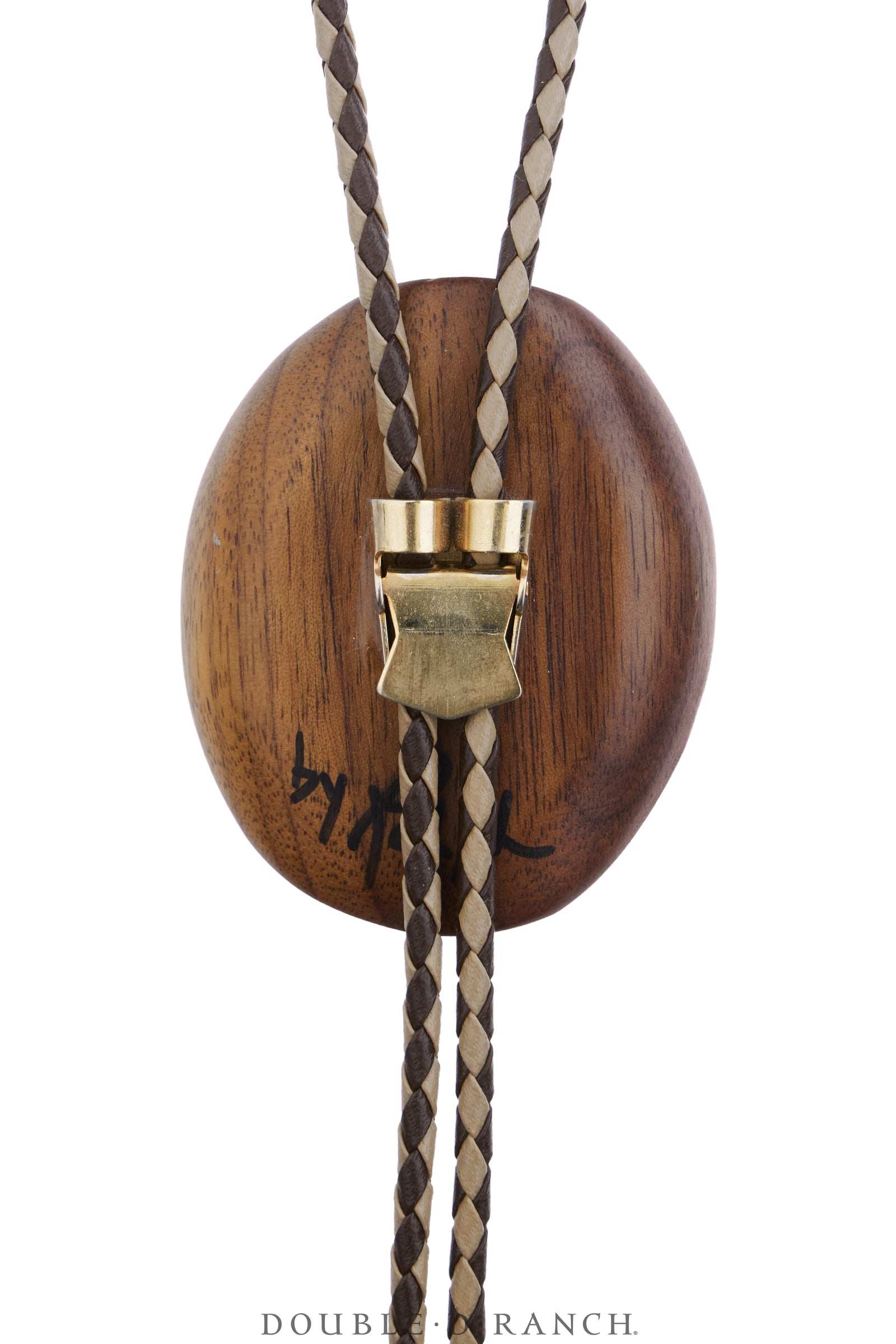 Bolo, Wood, Hat & Boots, Signed, Vintage, 3946