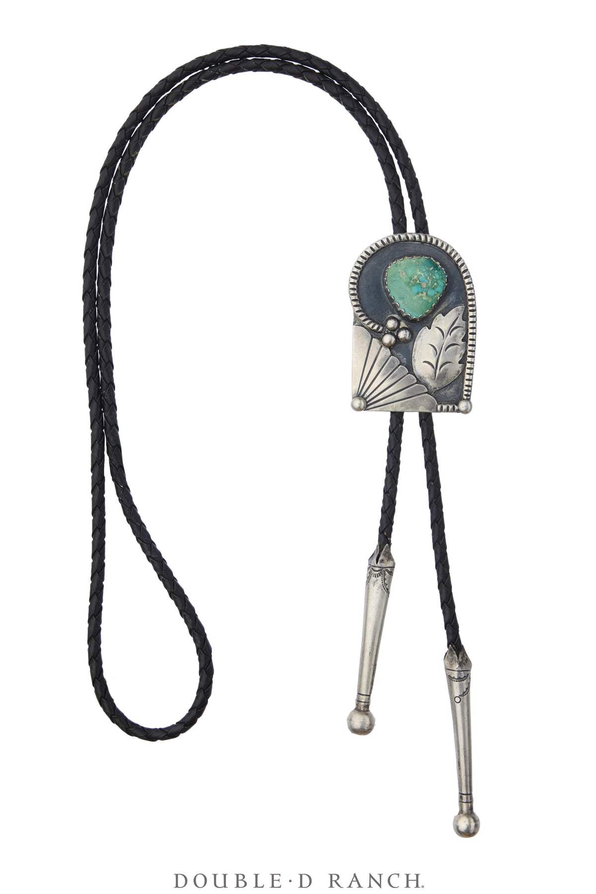 Bolo, Natural Stone, Turquoise, Natural Forms, Sans Hallmark, Vintage, 3966