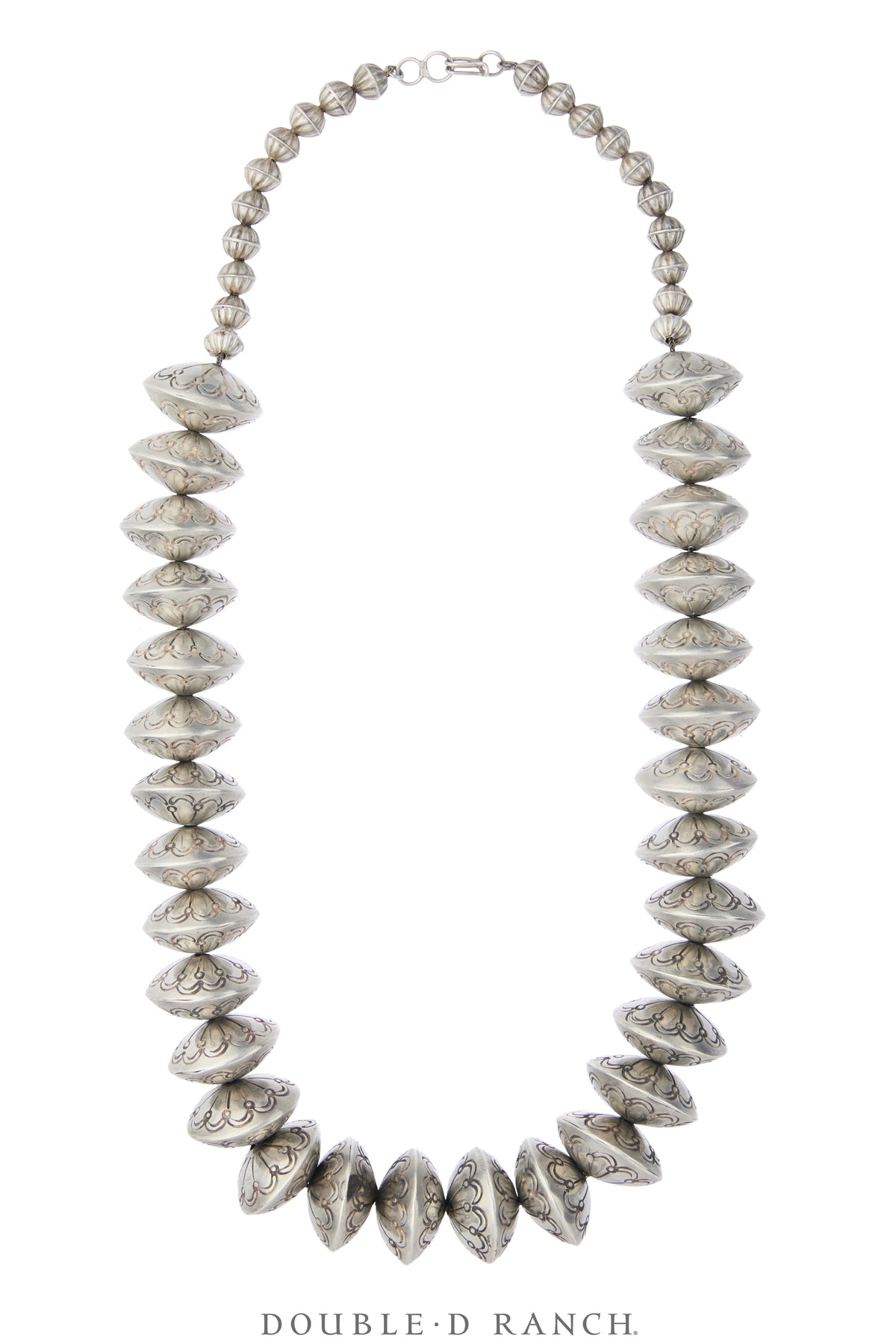 Necklace, Desert Pearls, Exceptional &amp; Oversized, Stampwork, Sans Hallmark, Vintage ‘30s, 3973