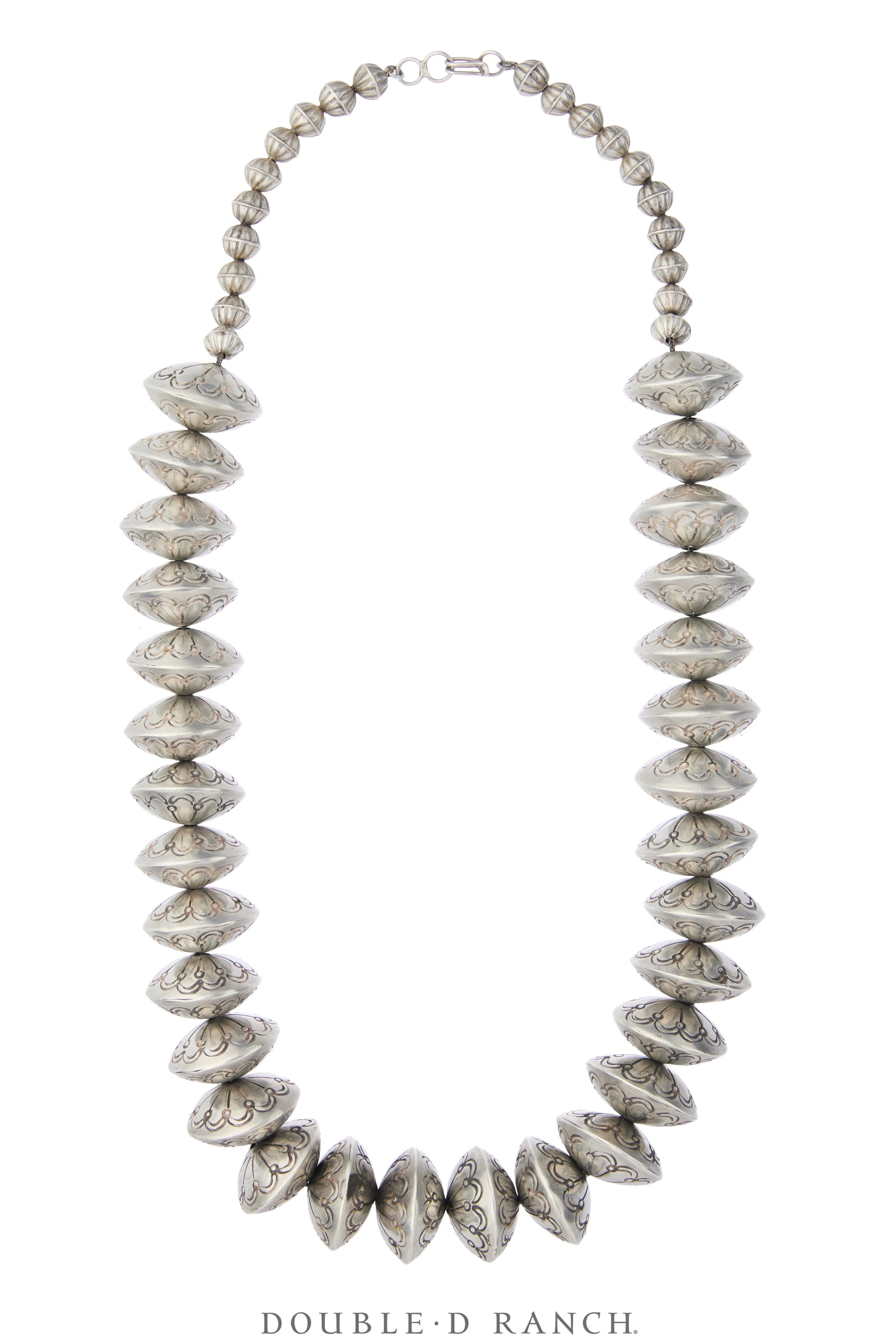 Necklace, Desert Pearls, Exceptional & Oversized, Stampwork, Sans Hallmark, Vintage ‘30s, 3973