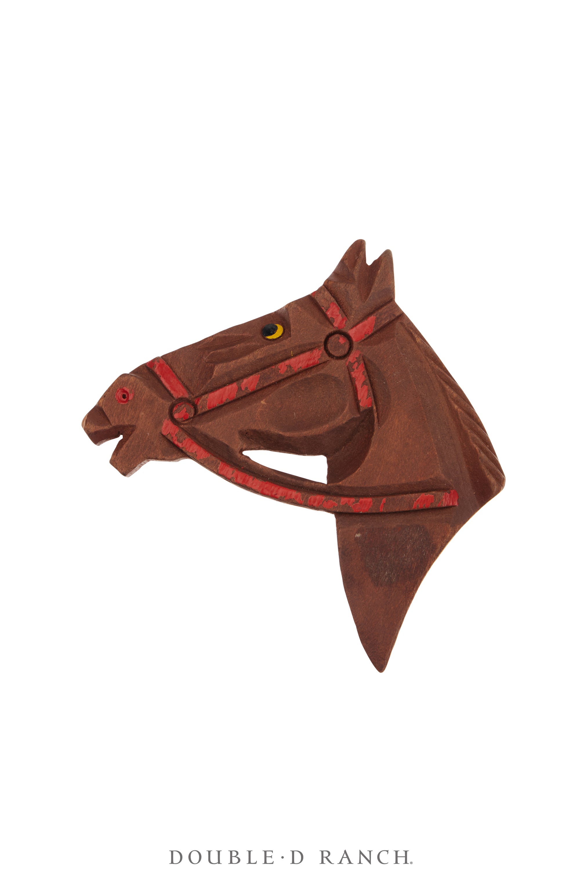 Pin, Novelty, Wood, Horse, Vintage, 1251