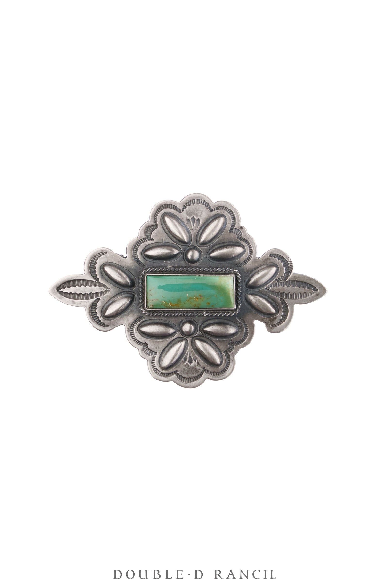 Pin, Concho, Turquoise, Morgan Hallmark, Vintage, 1261
