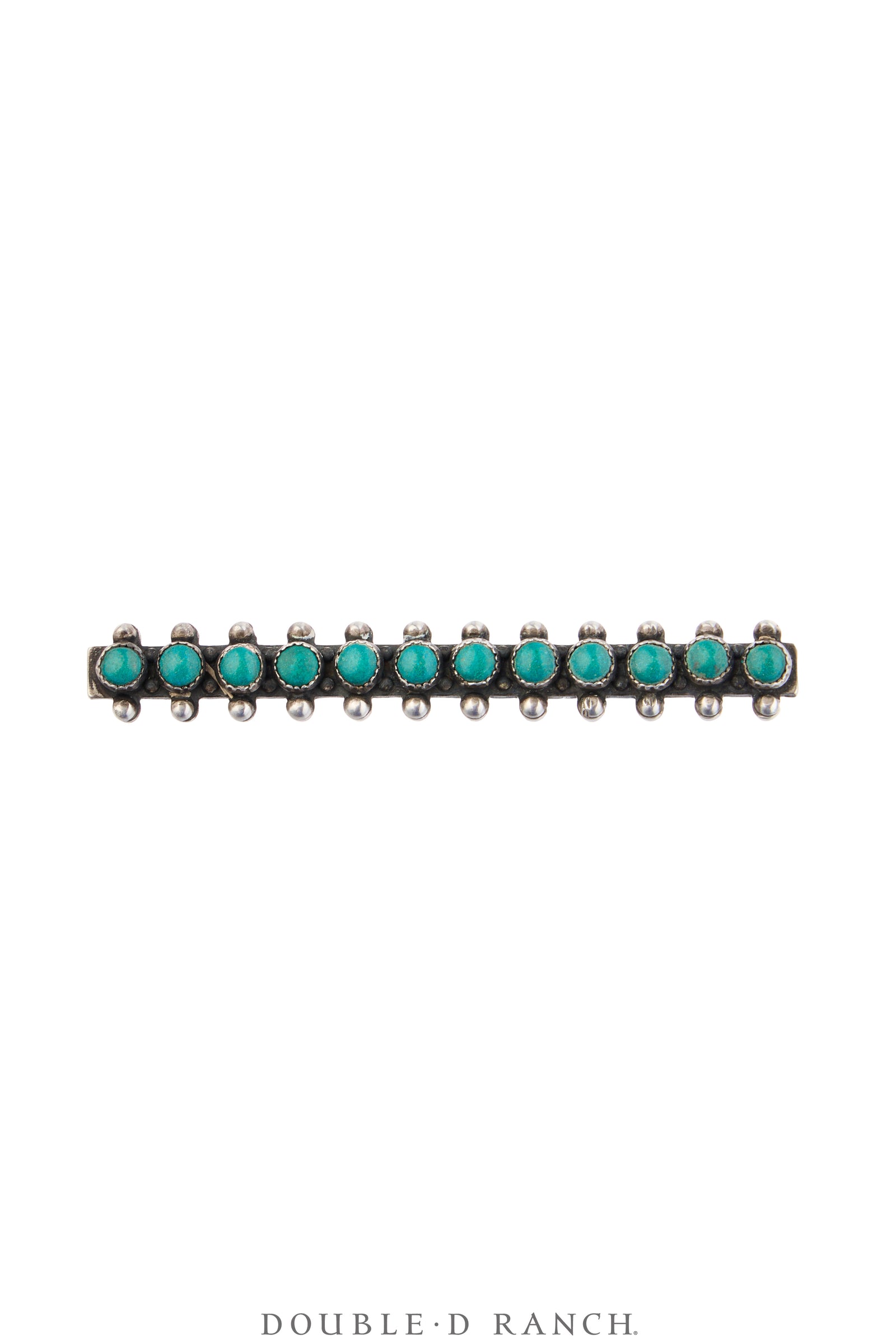 Pin, Fred Harvey Railroad Era, Turquoise, Bar, Vintage, 1276