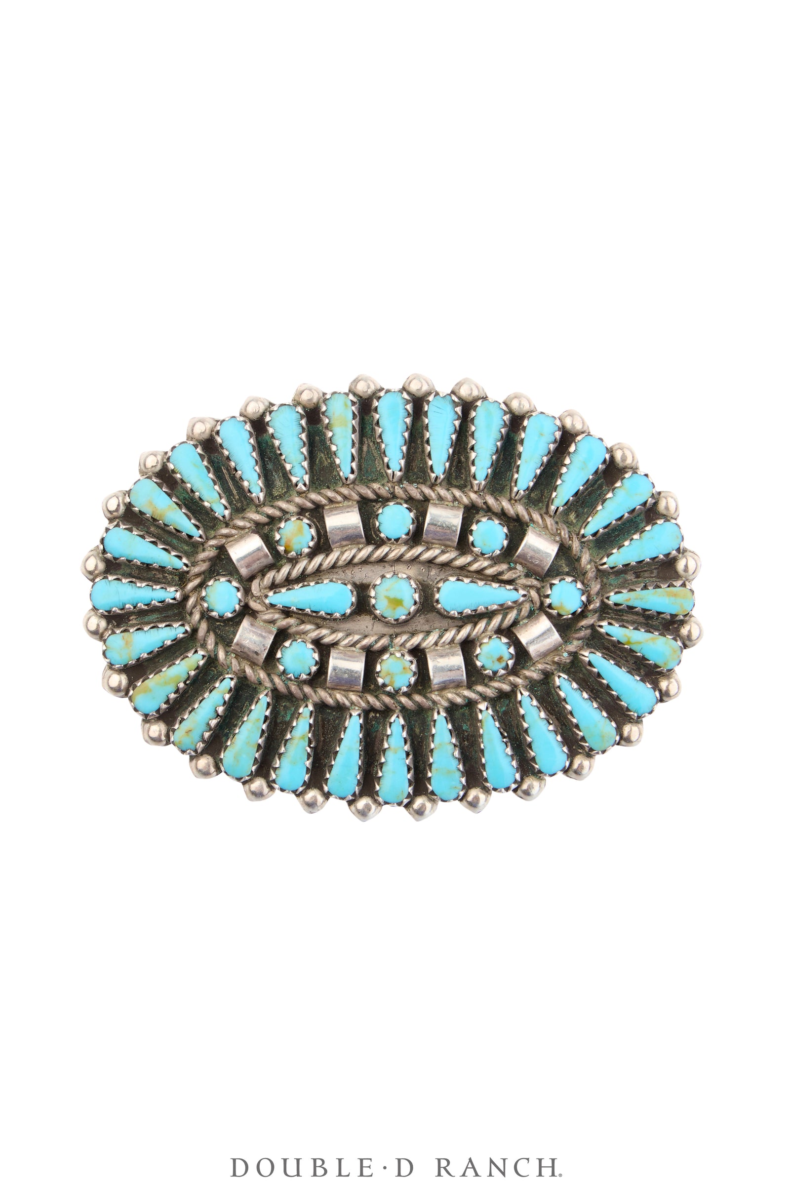 Pin & Pendant, Cluster, Turquoise, Hallmark, Vintage, 1285