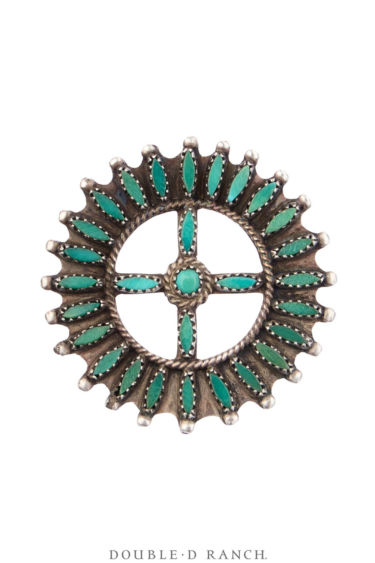 Pin & Pendant, Cluster, Turquoise, Hallmark, Vintage 1287