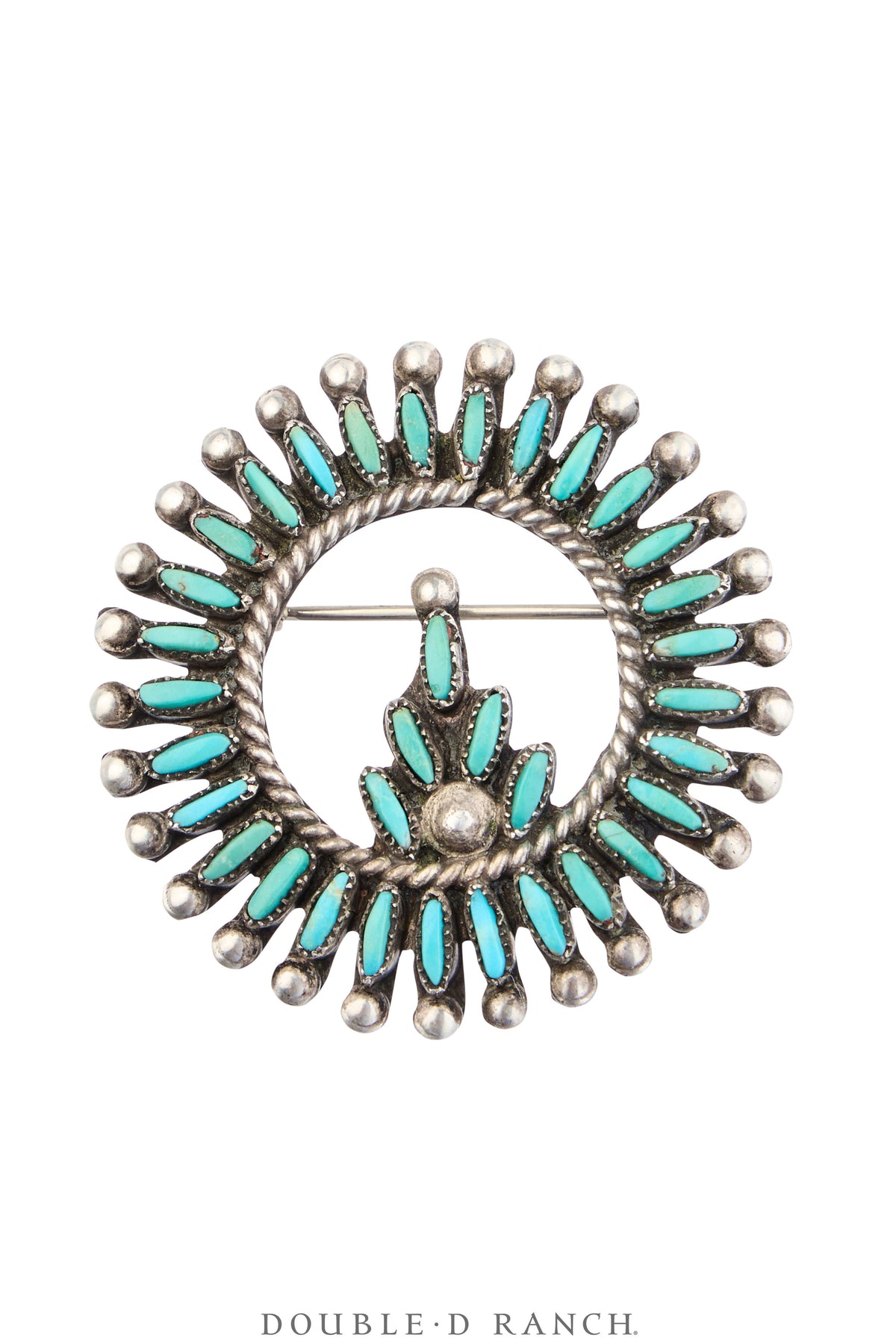 Pin, Cluster, Turquoise, Sans Hallmark, Vintage, 1288