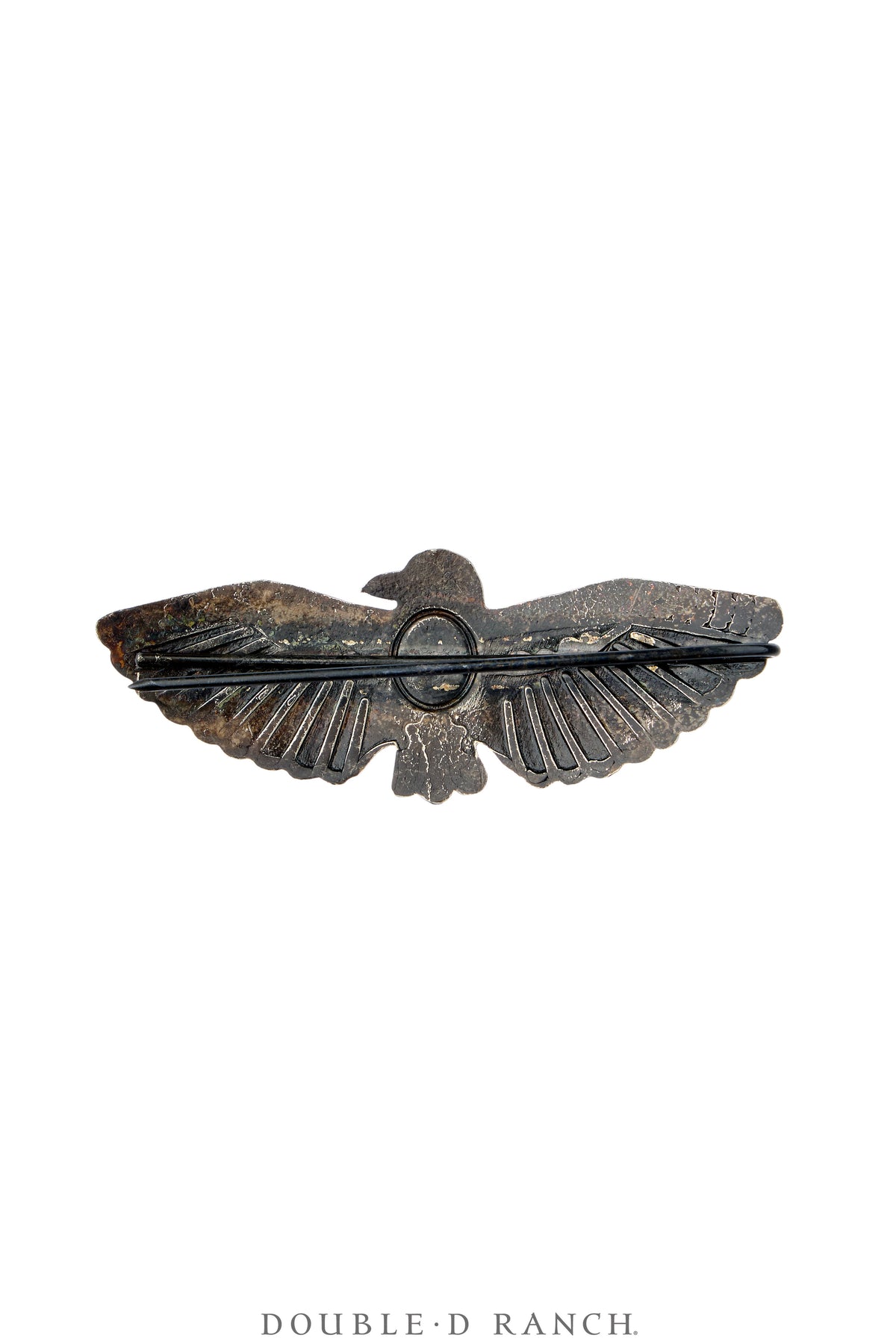 Pin, Novelty,  Turquoise & Sterling Silver, Thunderbird, Fred Harvey Railroad Era, Vintage, 1298