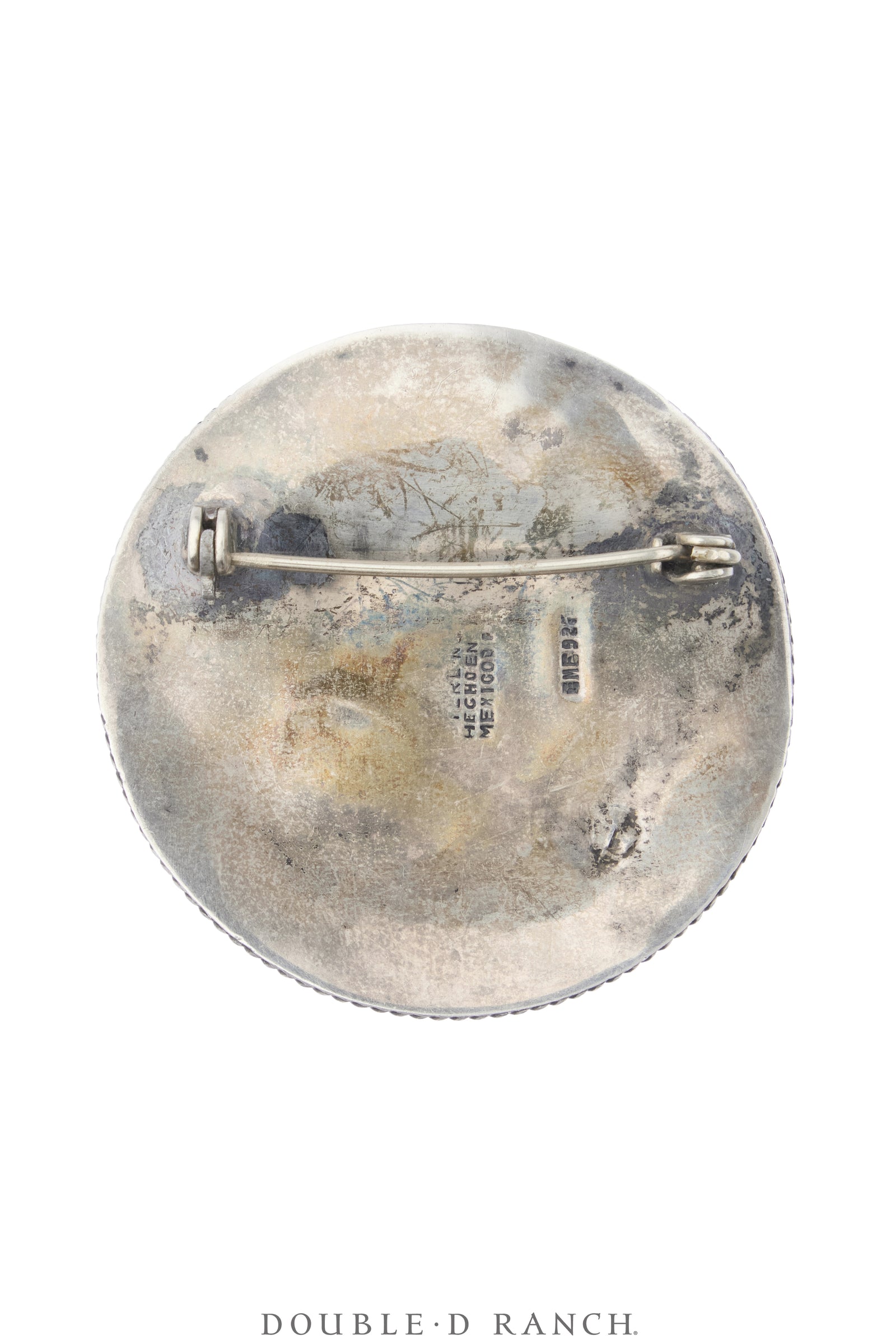 Pin, Novelty, Sterling Silver, Sombrero, Etchings, Vintage, 1348