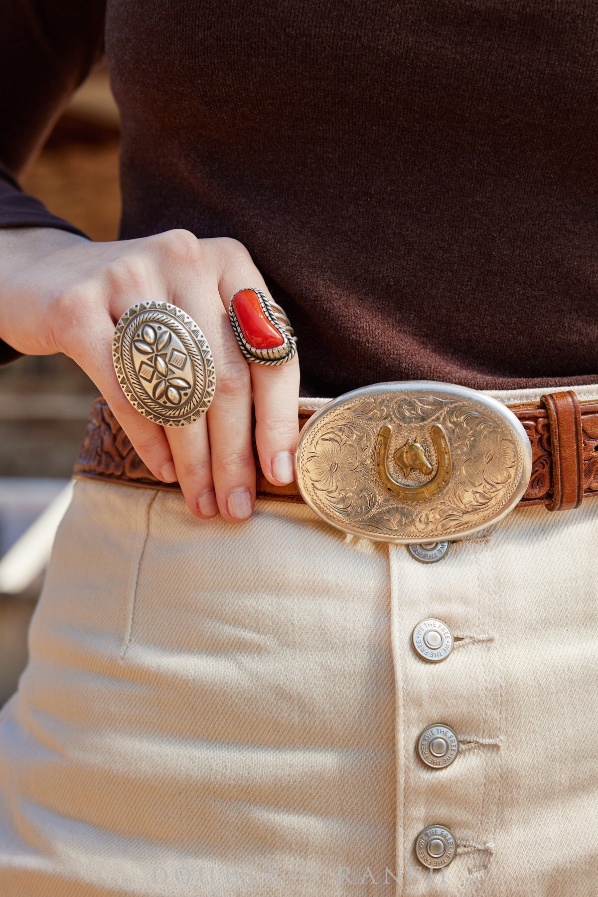 Ring, Concho, Sterling Silver, Hallmark, Contemporary, 1112