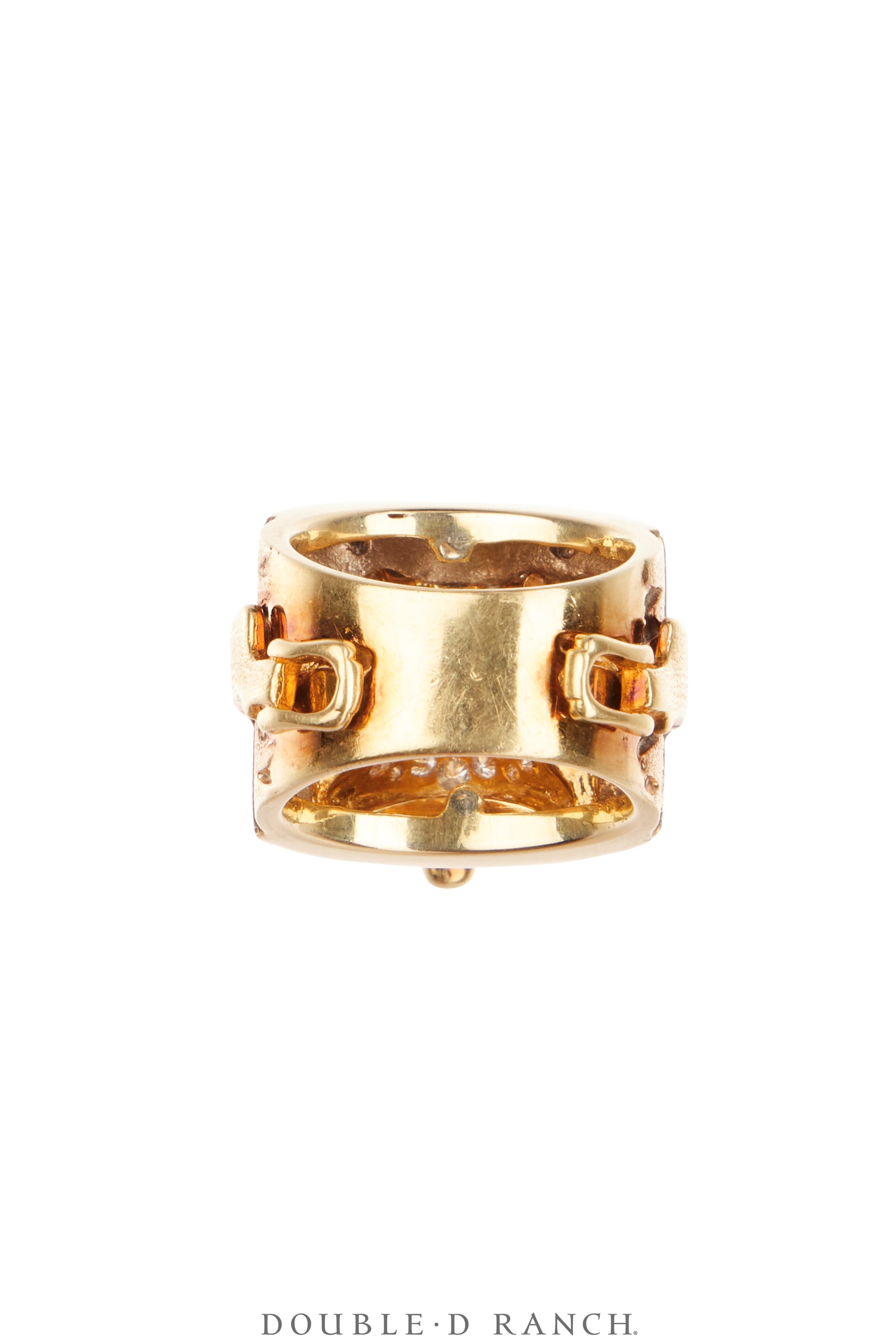 Ring, Novelty, 14K Gold With Diamonds, Western Saddle, Vintage, Estate, 1864