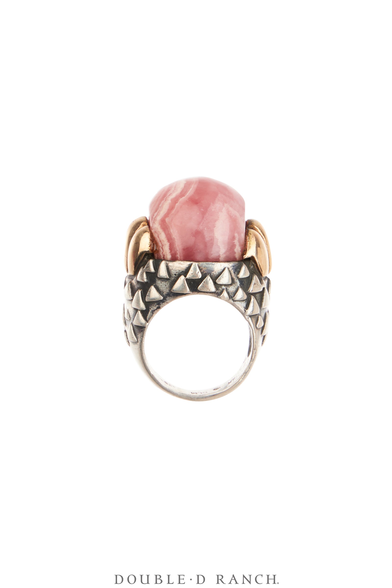 Ring, Dian Malouf, Rhodochrosite, Hallmark, Vintage 6.25, 1865