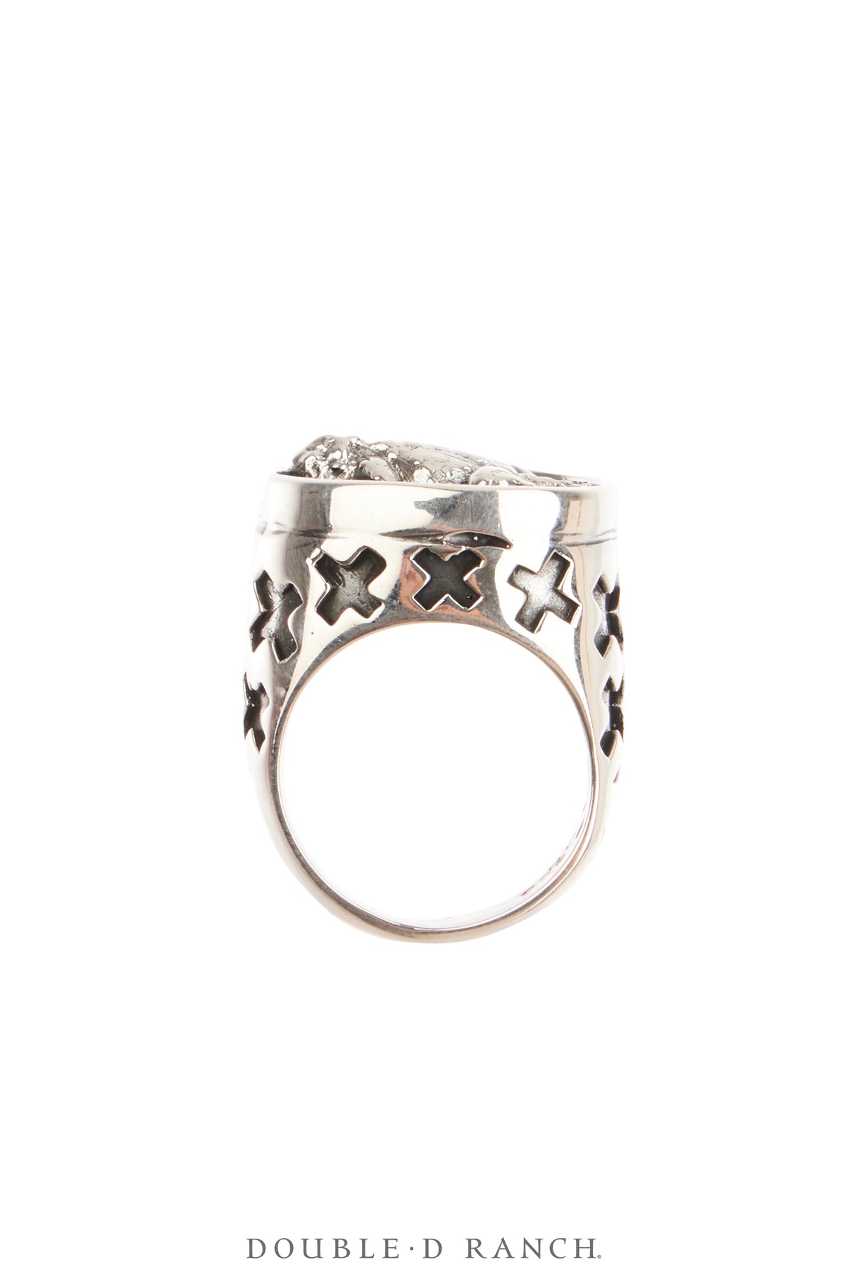 Ring, Dian Malouf, Sterling Silver, Horned Frog, Hallmark, Contemporary, 1896