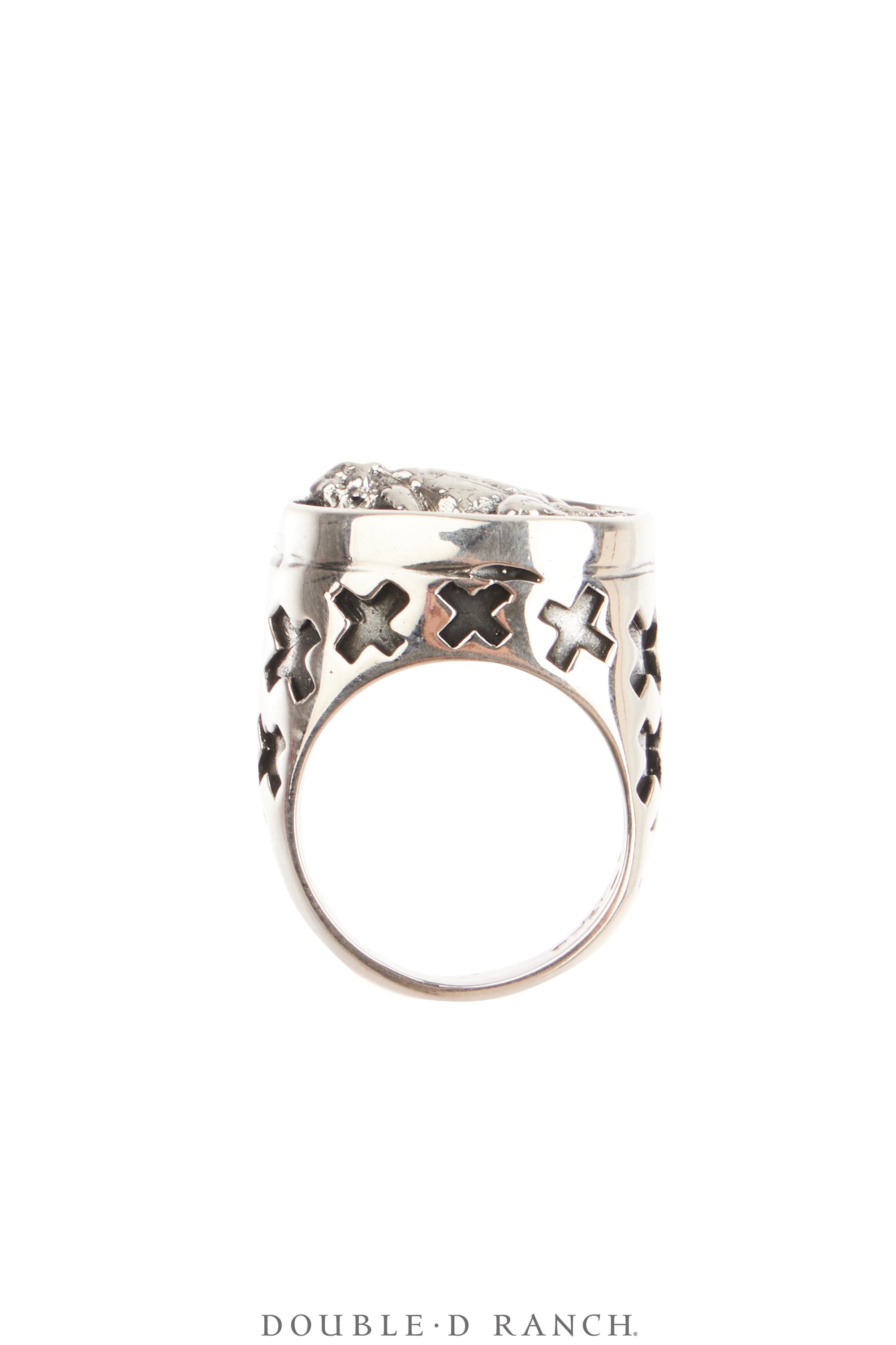 Ring, Dian Malouf, Sterling Silver, Horned Frog, Hallmark, Contemporary, 1896