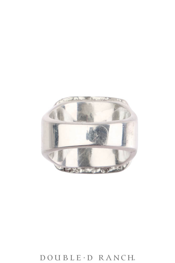 Ring, Inlay, Horse Profile, Simplicio Family, Upcycled, Vintage, 1897