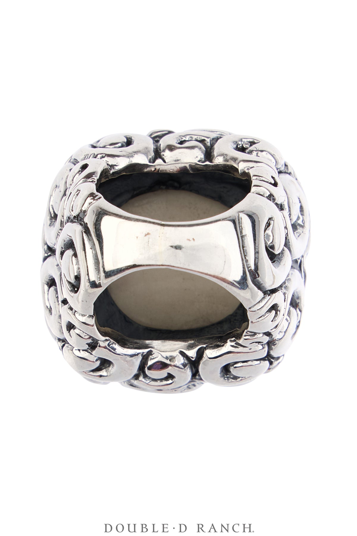 Ring, Dian Malouf, Statement, Railroad China, Union Jack, Hallmark, Contemporary, 1933B