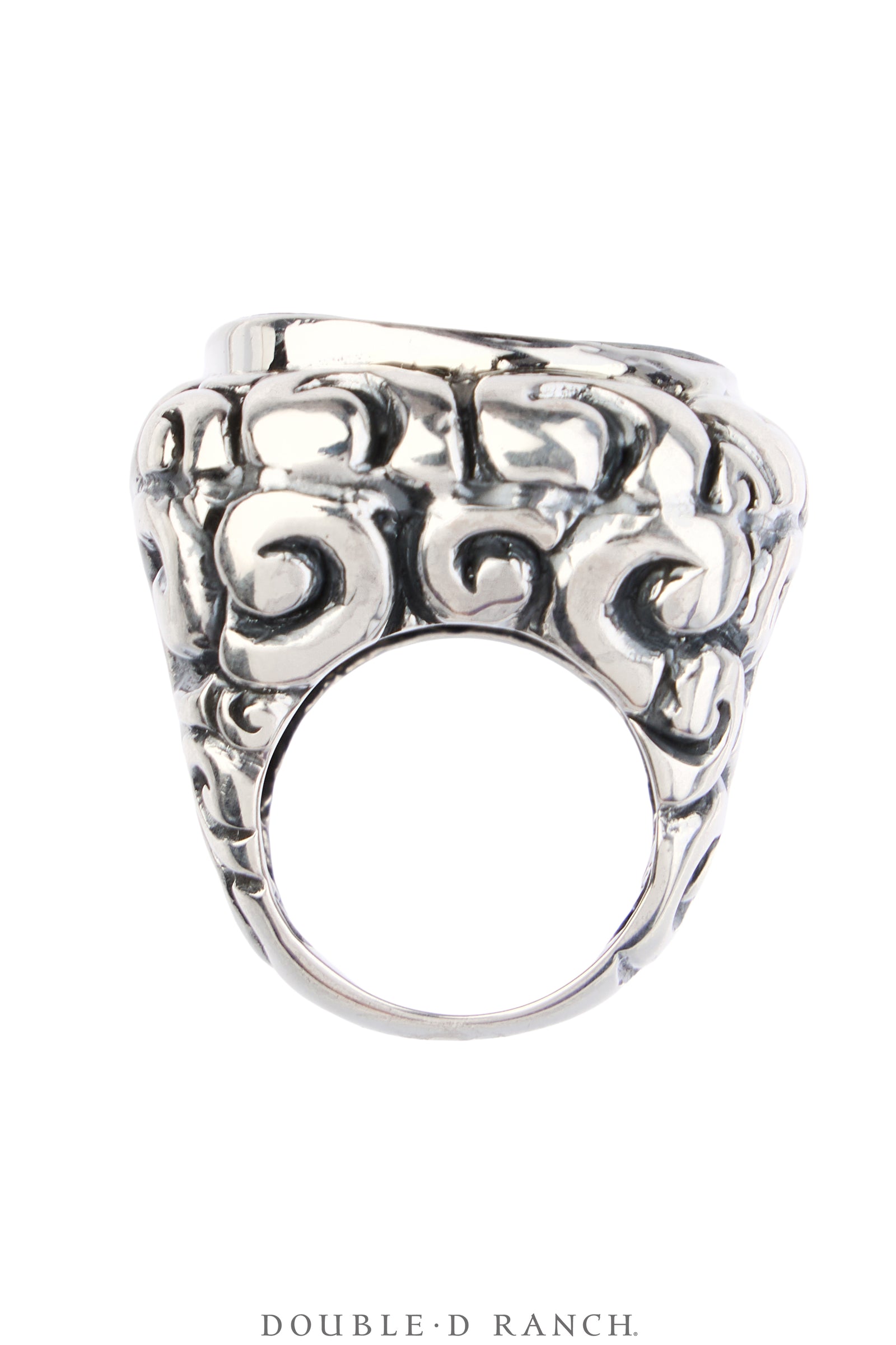 Ring, Dian Malouf, Statement, Railroad China, Buffalo, Hallmark, Contemporary, 1935E