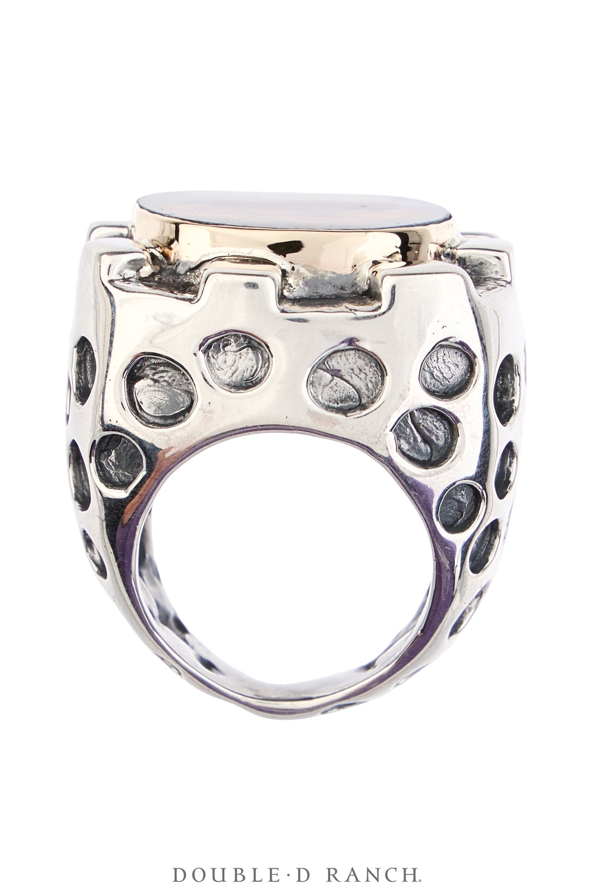 Ring, Dian Malouf, Statement, Railroad China, Buffalo, Hallmark, Contemporary, 1937C