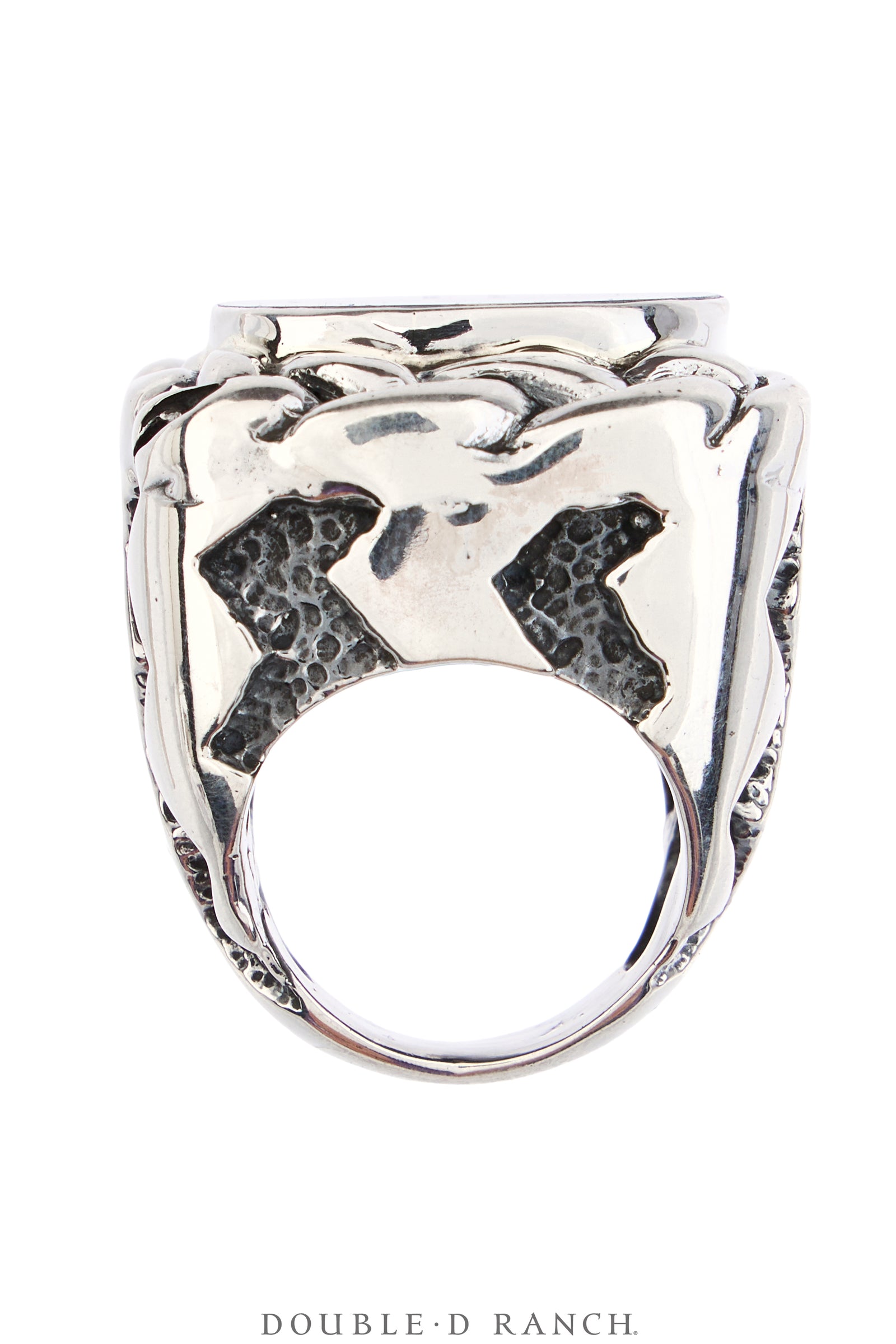 Ring, Dian Malouf, Statement, Railroad China, Union Jack, Hallmark, Contemporary, 1964B