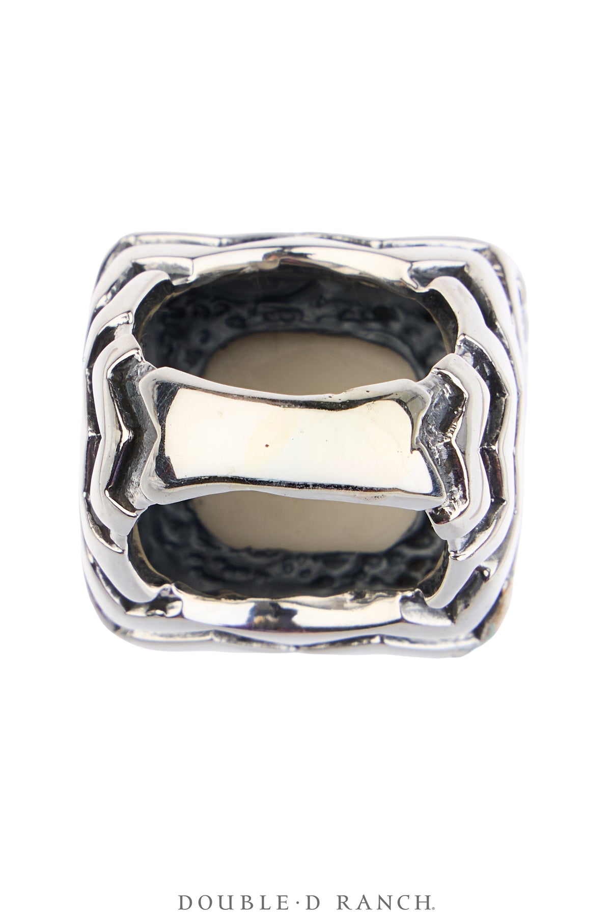Ring, Dian Malouf, Statement, Railroad China, Union Jack, Hallmark, Contemporary, 1973B