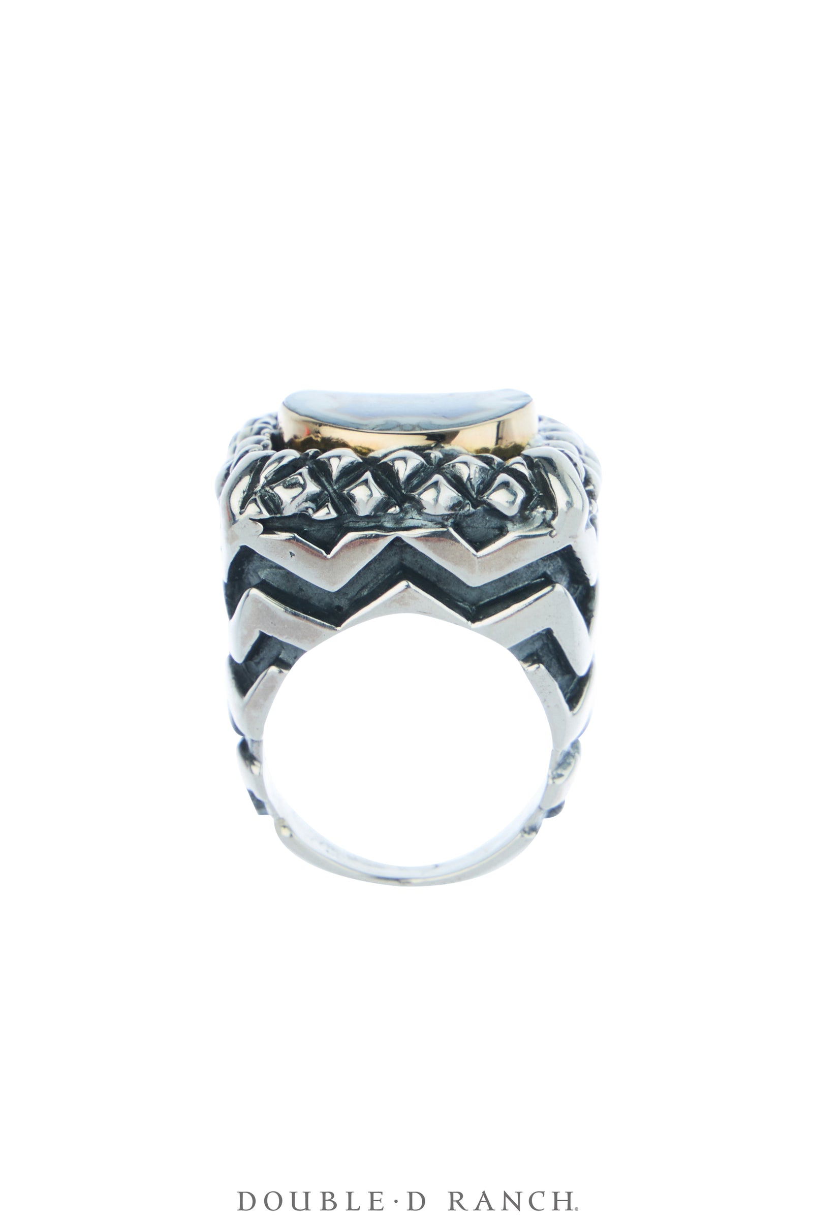 Ring, Dian Malouf, Statement, Railroad China, Union Jack, Hallmark, Contemporary, 1973