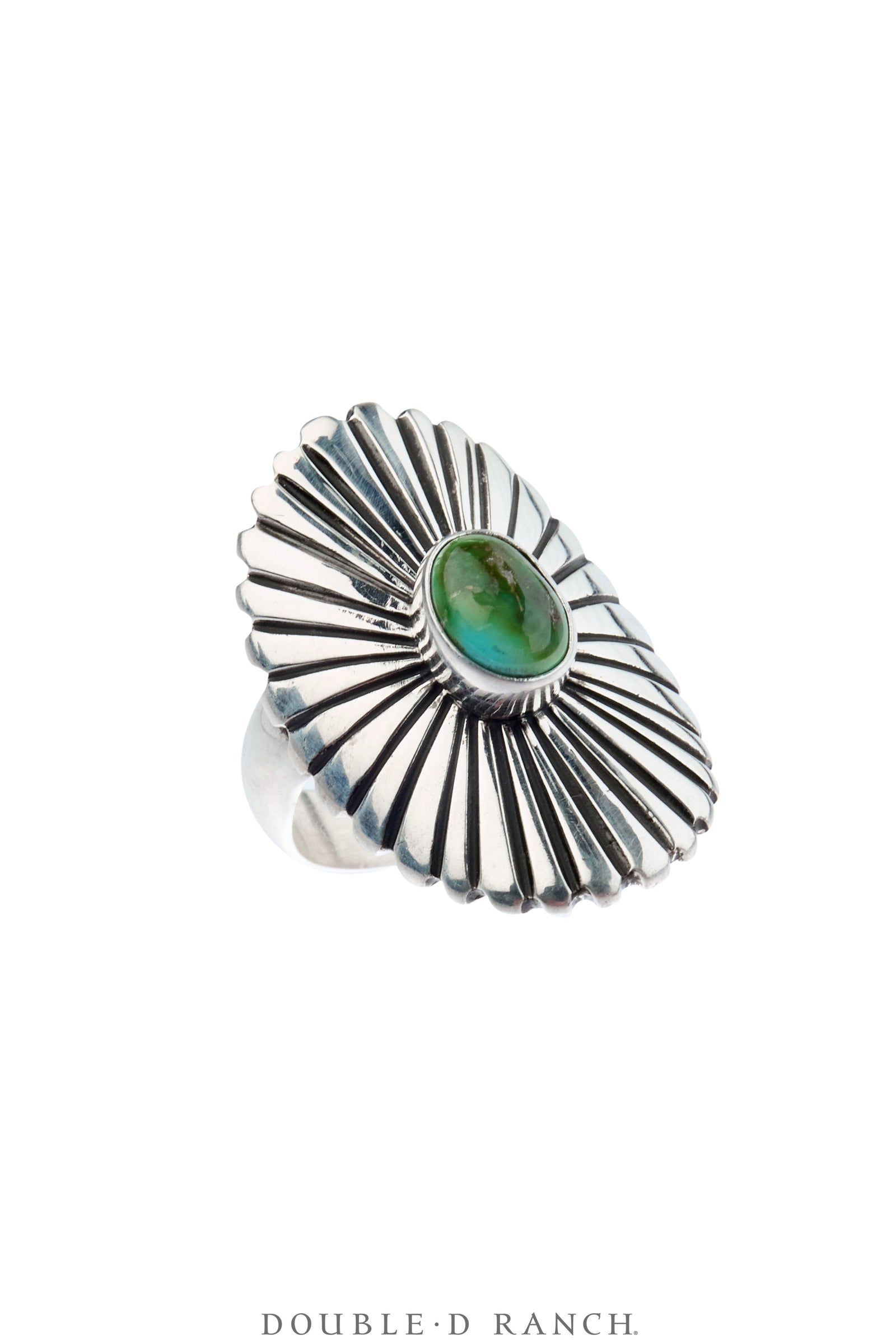 Ring, Shield, Sonoran Gold Turquoise, Contemporary, 1985C