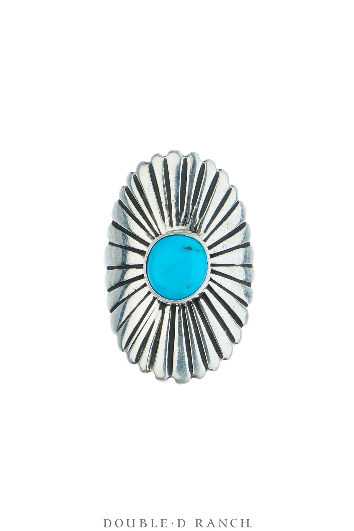Ring, Shield, Turquoise, Contemporary, 1985