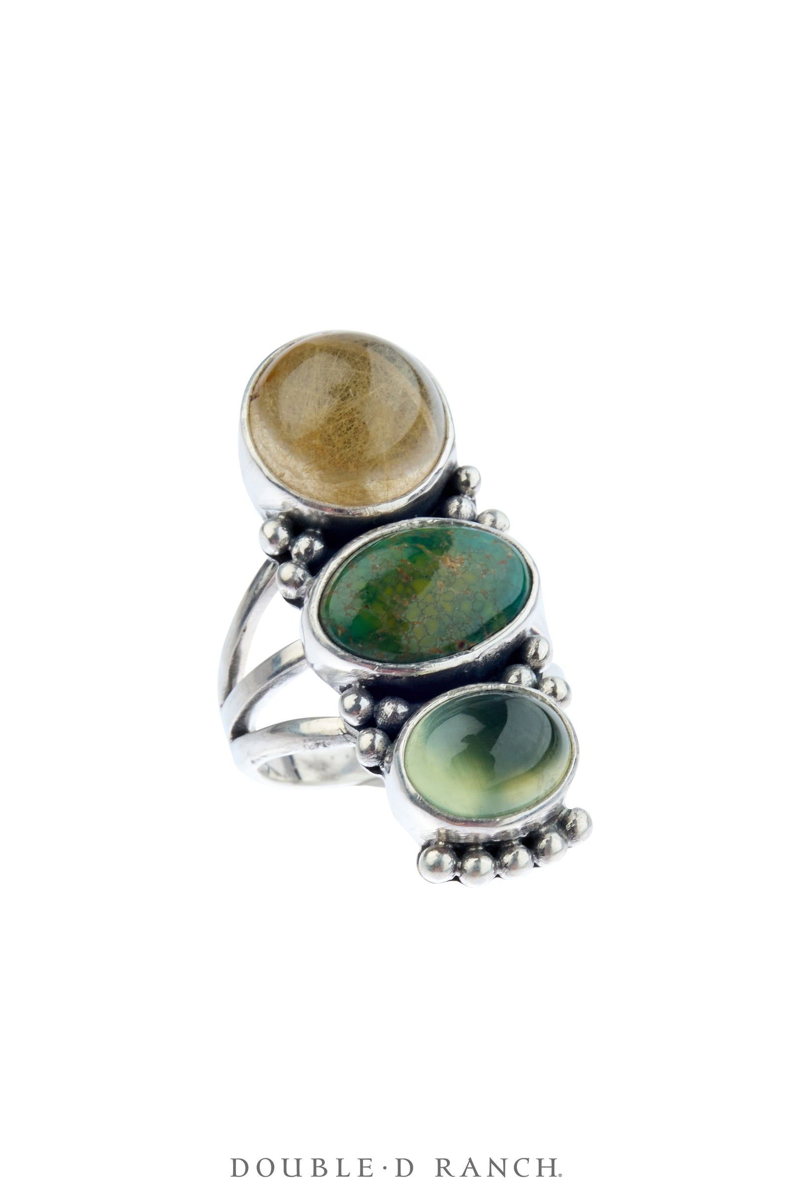 Ring, Faceted Jewel, Turquoise & Semi-Precious Stones, Artisan, Contemporary, 1997